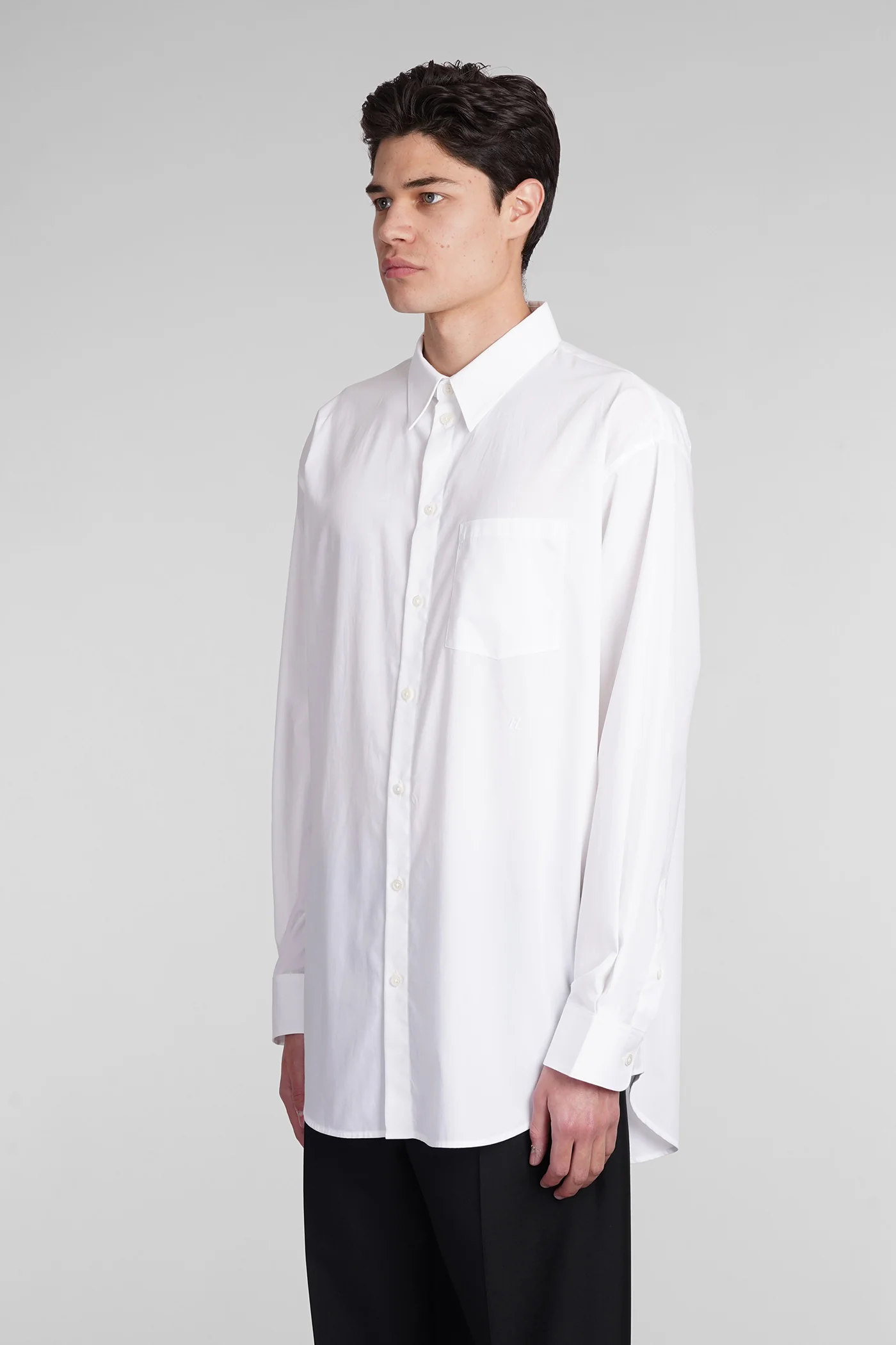 Shirt in white cotton - Image 4