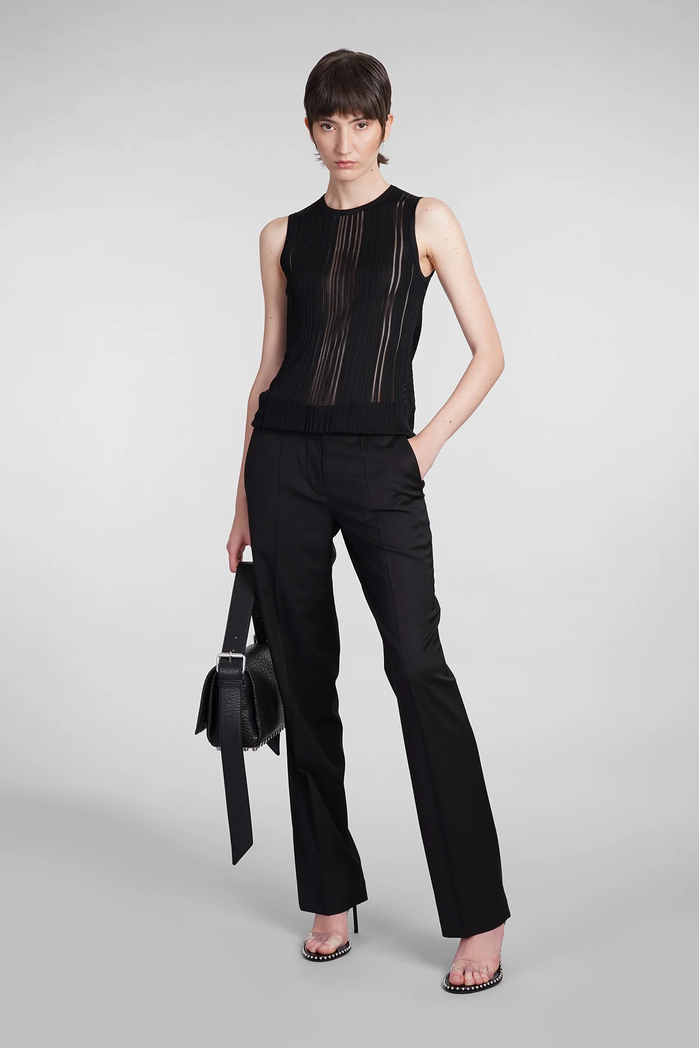 Topwear in black viscose - Image 2