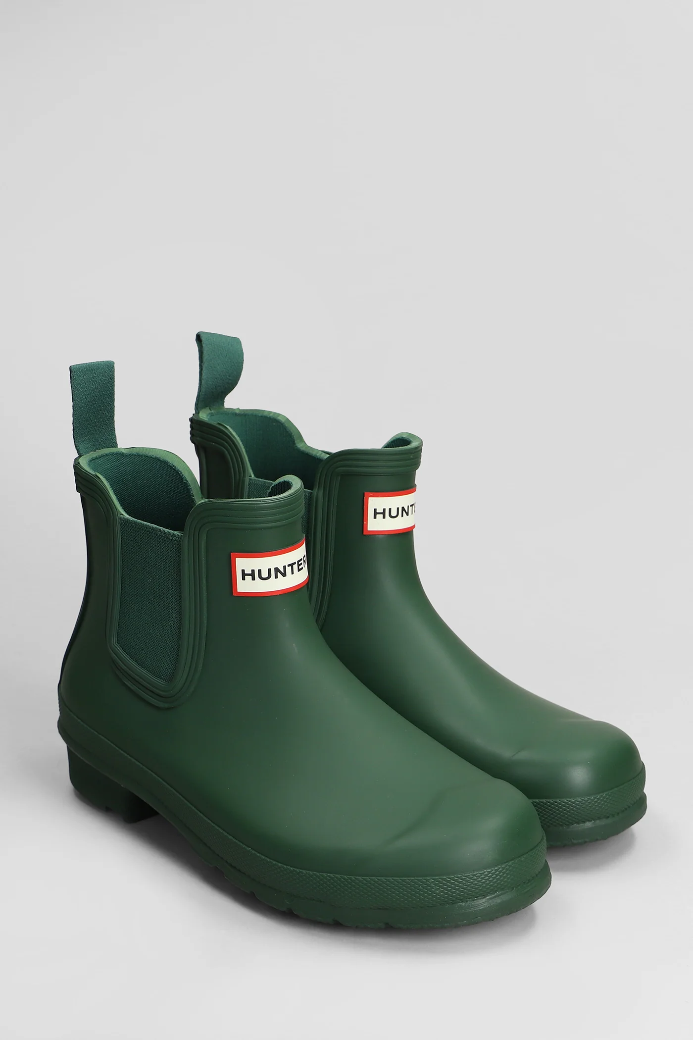Original chelsea low heels Ankle boots in green rubber/plasic - Image 2
