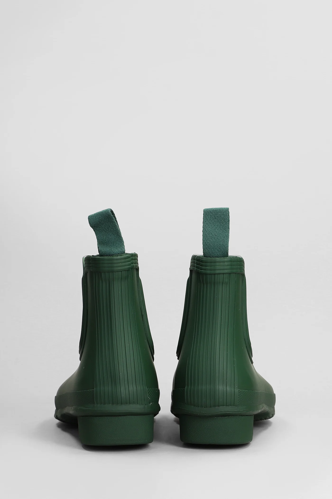 Original chelsea low heels Ankle boots in green rubber/plasic - Image 4