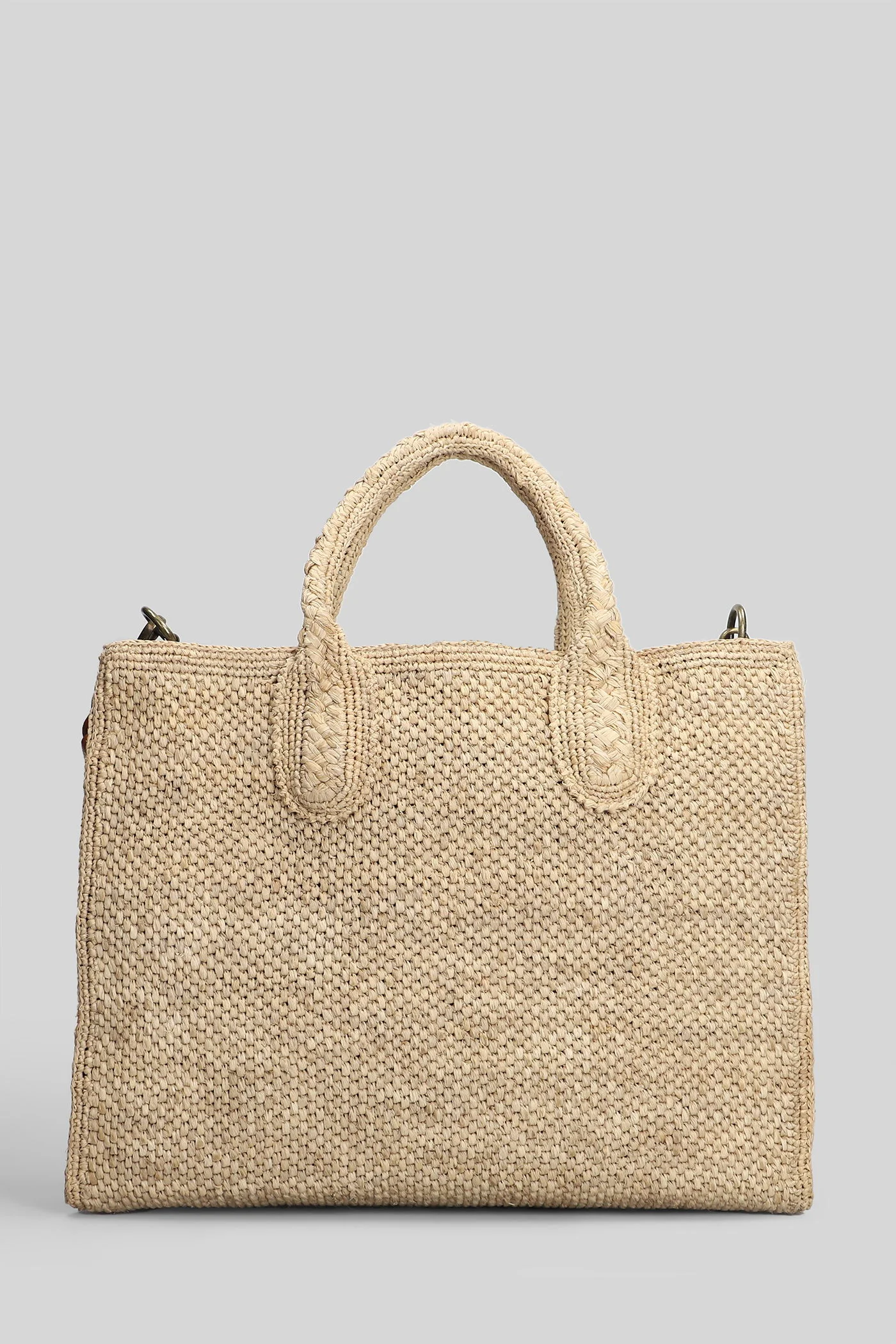 Rary Tote in beige raffia - Image 35