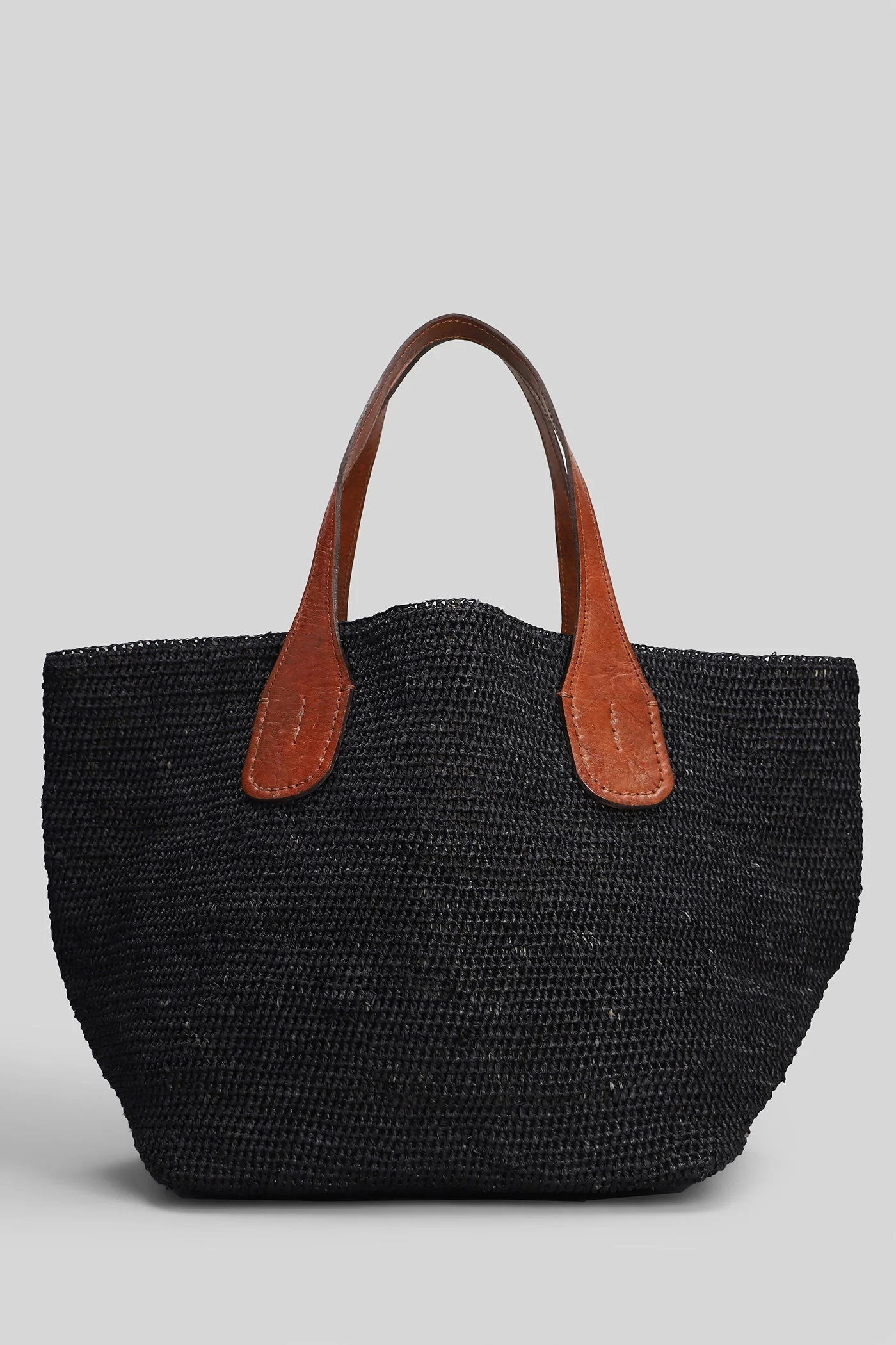 Tokyo ll Tote in black raffia - Image 25