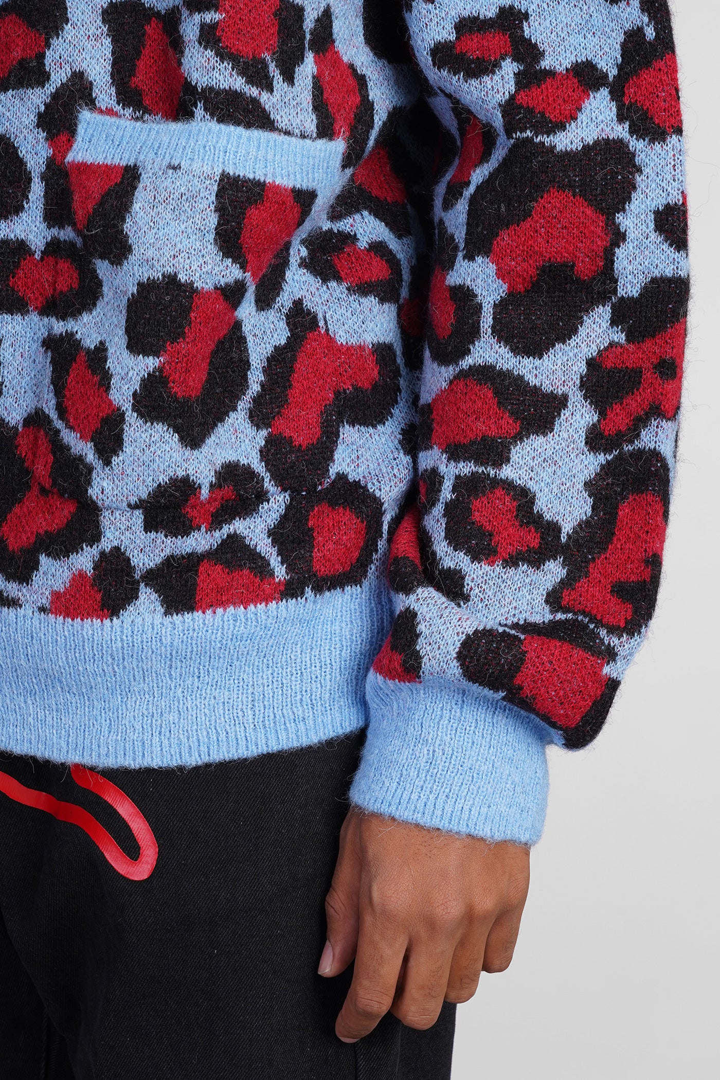 Cardigan in blue nylon - Image 5