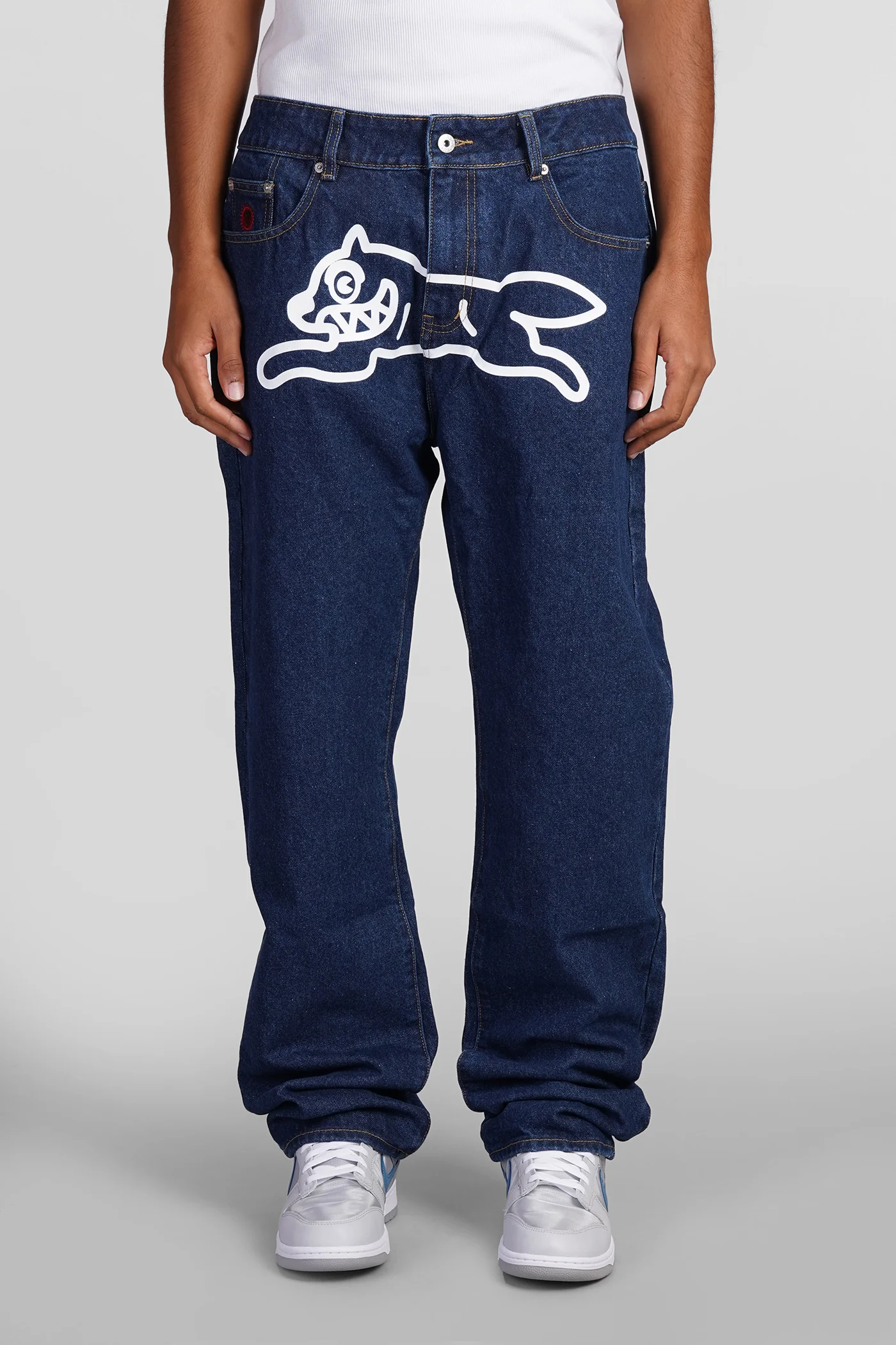 Jeans in blue cotton
