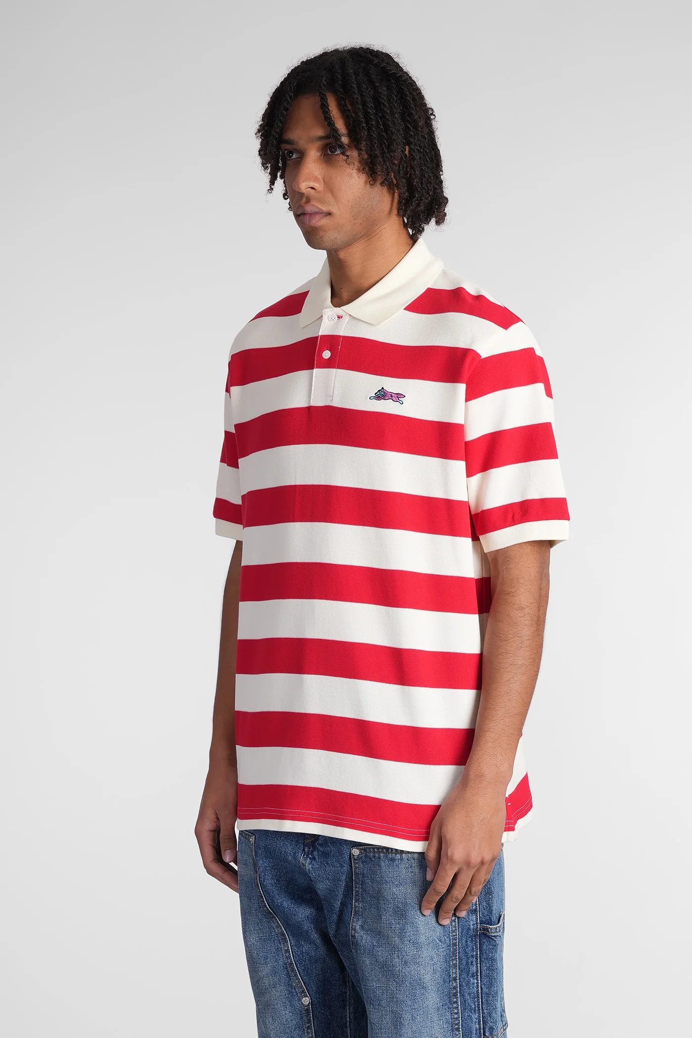 Polo in red cotton - Image 4
