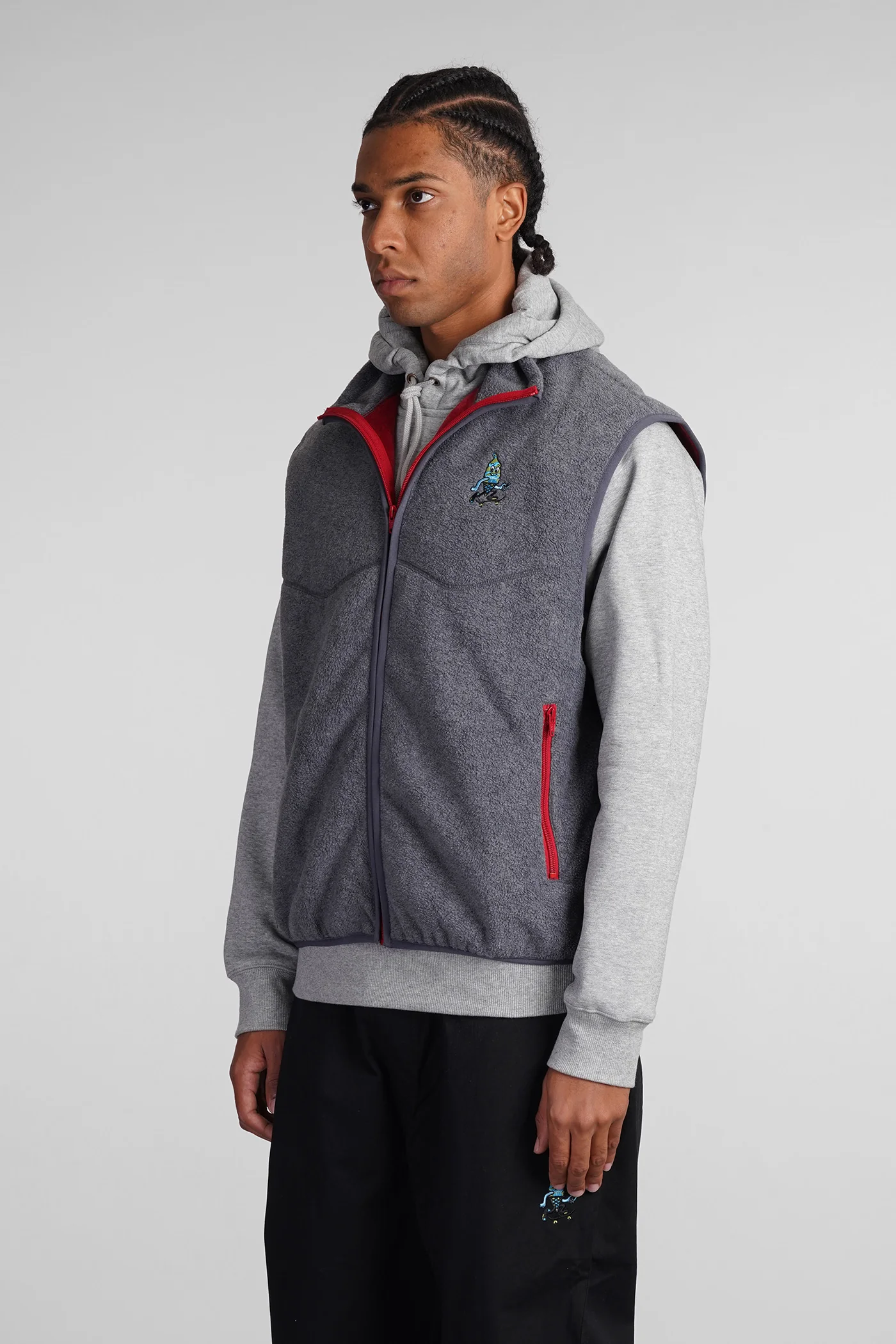 Vest in grey polyester - Image 4