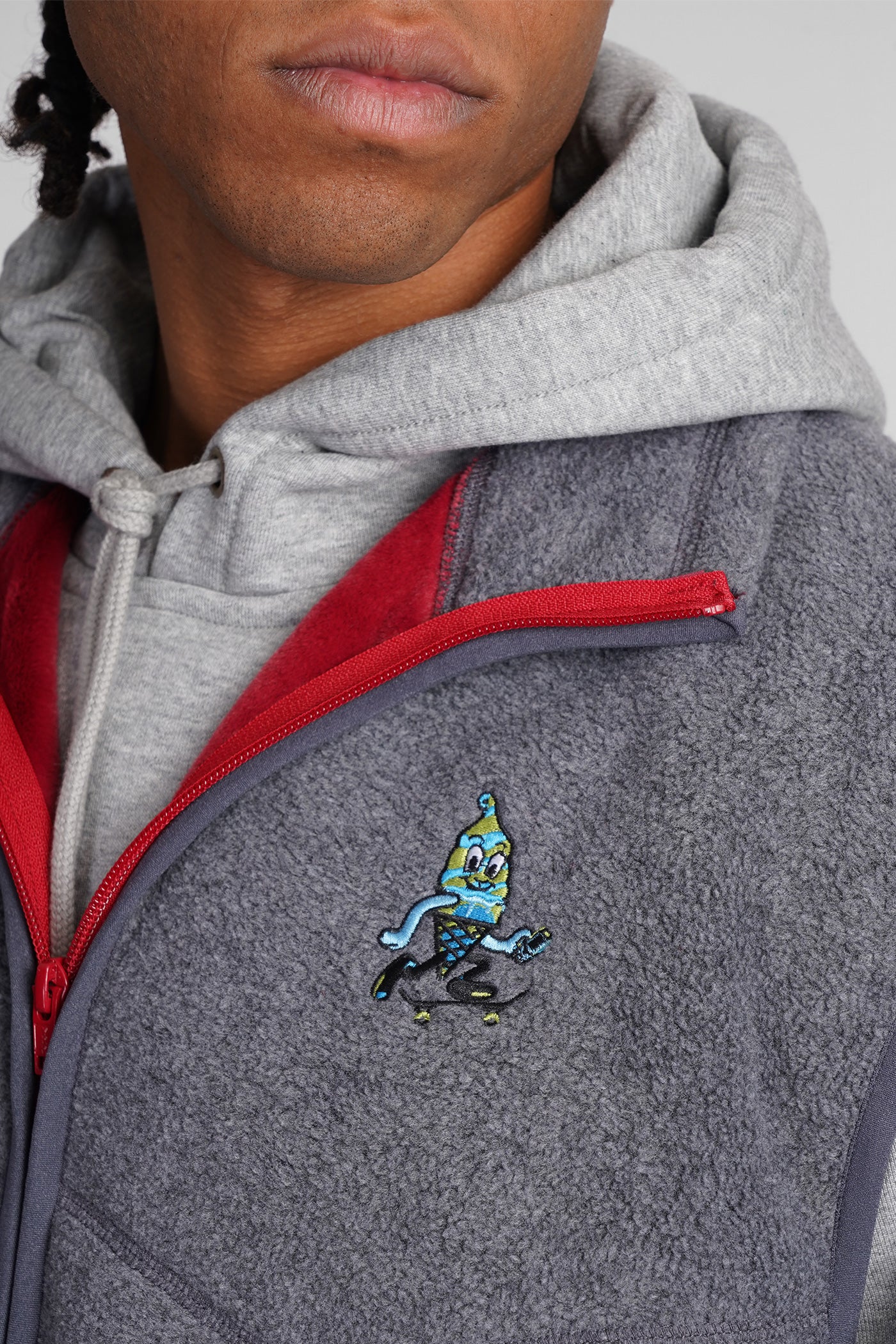 Vest in grey polyester - Image 5