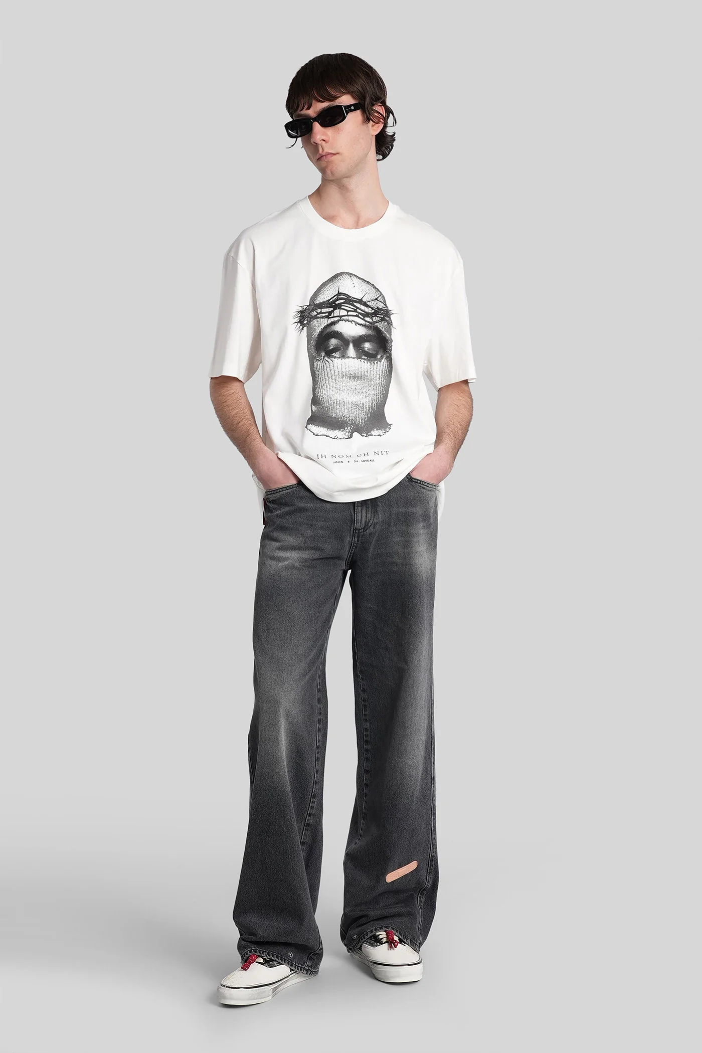 T-Shirt in white cotton - Image 2