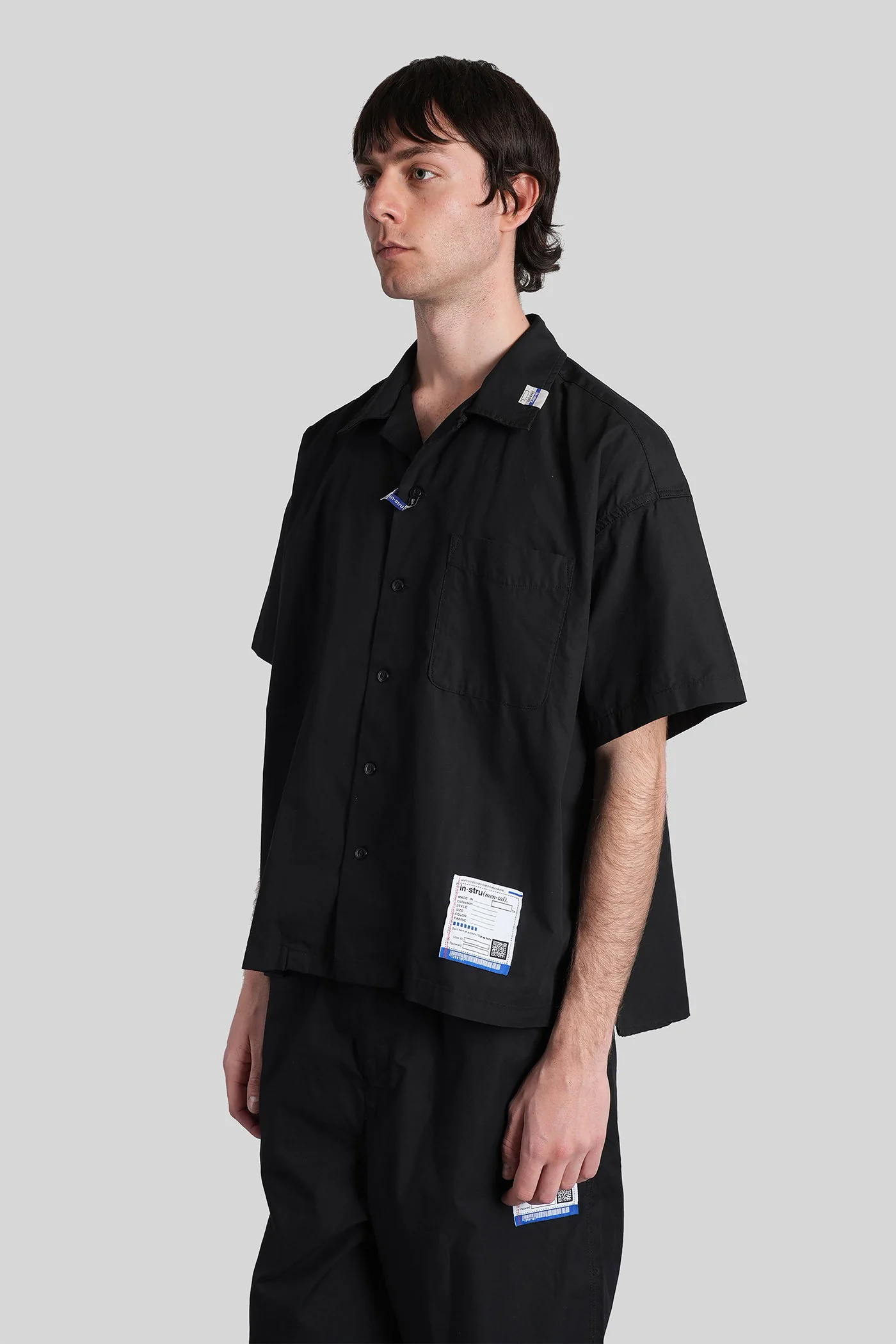 Shirt in black cotton - Image 4