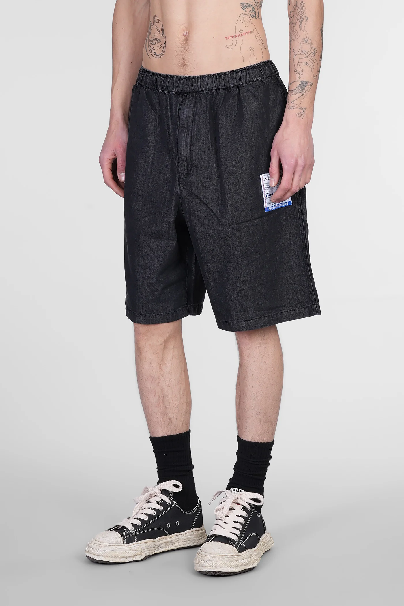 Shorts in black cotton - Image 9