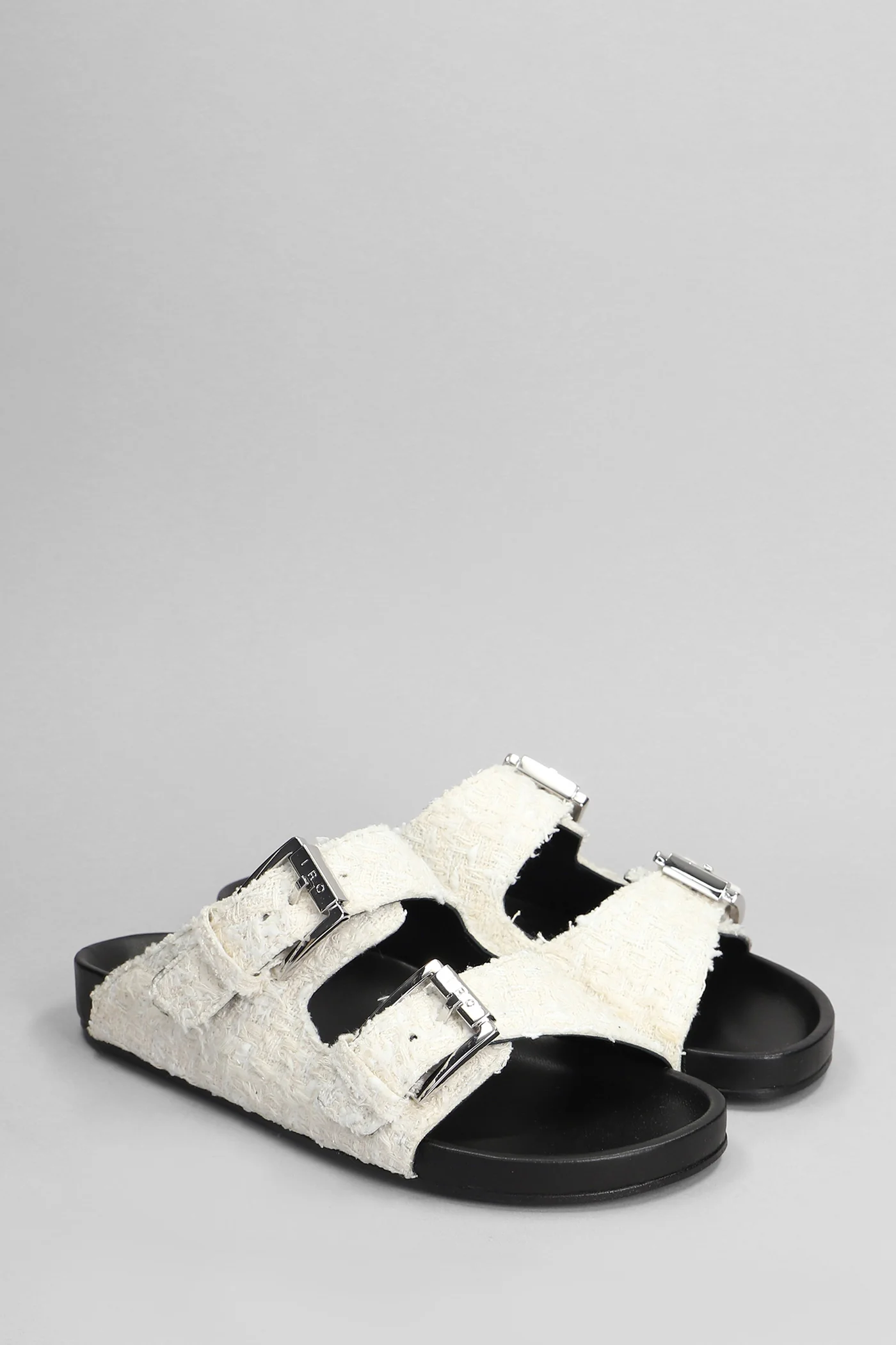 Billie Flats in beige cotton - Image 2