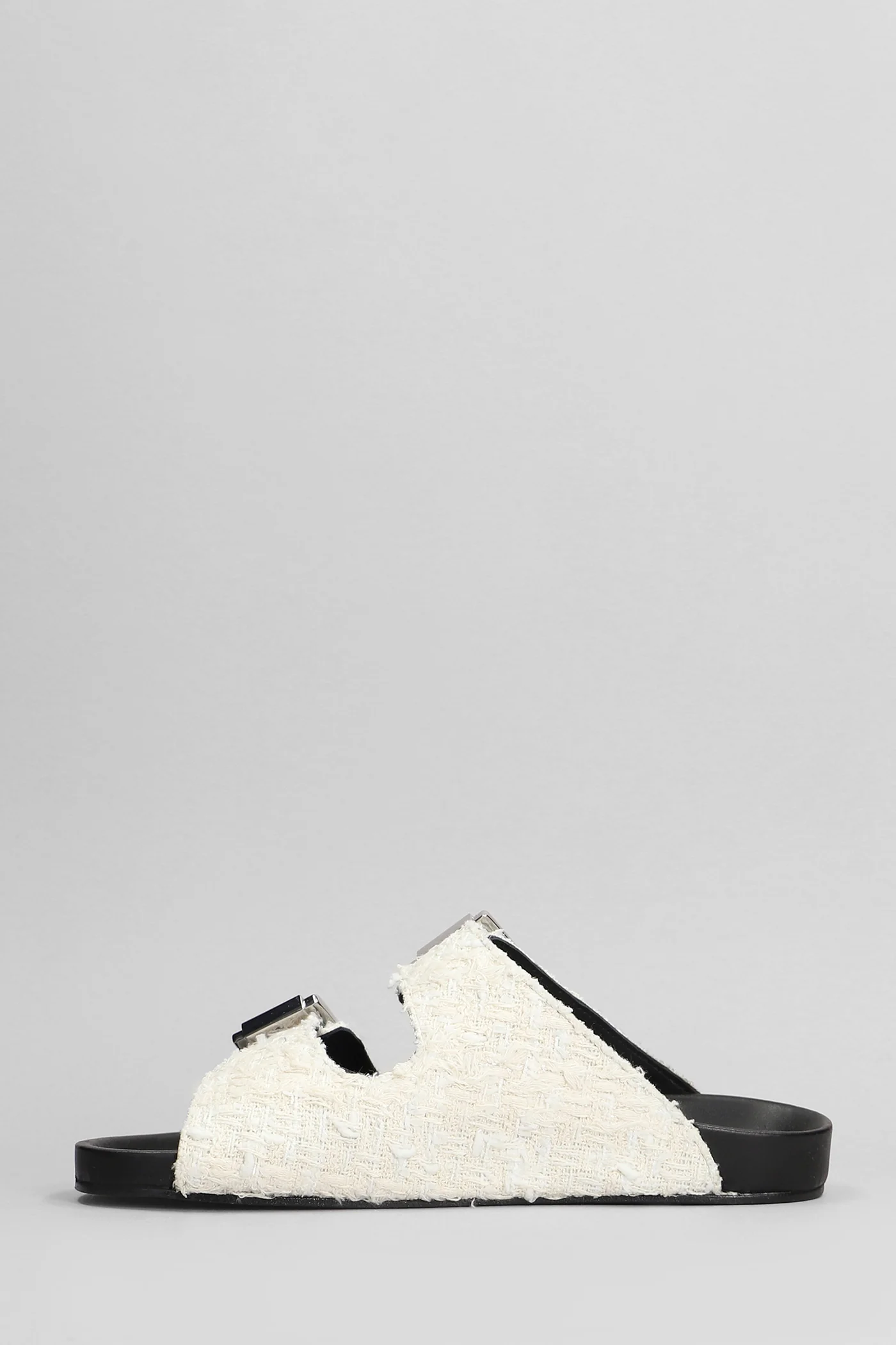 Billie Flats in beige cotton - Image 3