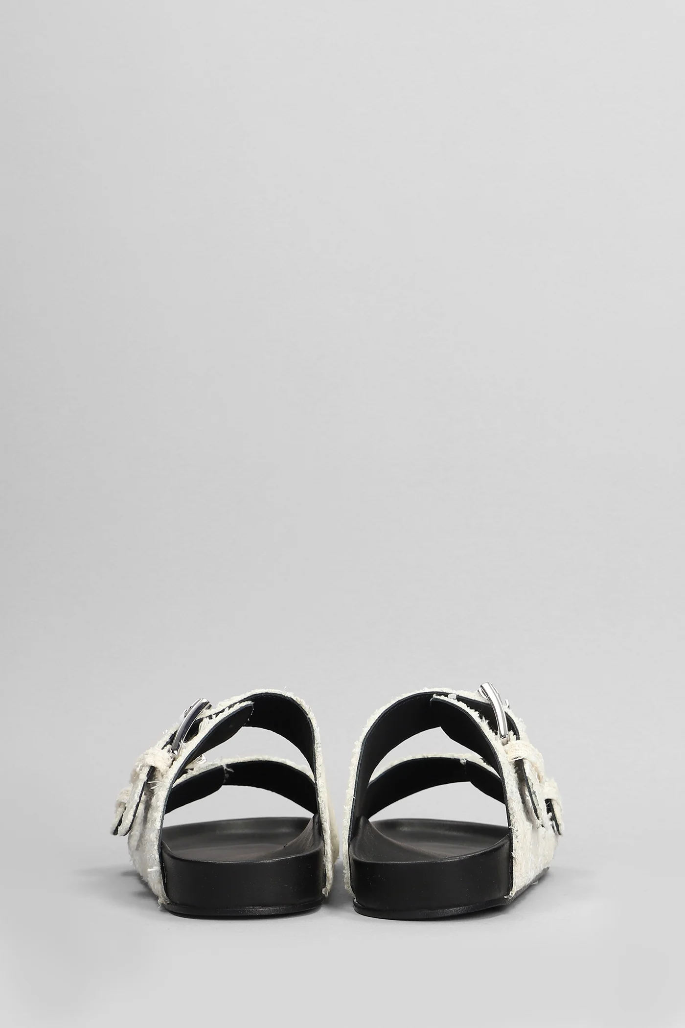 Billie Flats in beige cotton - Image 4