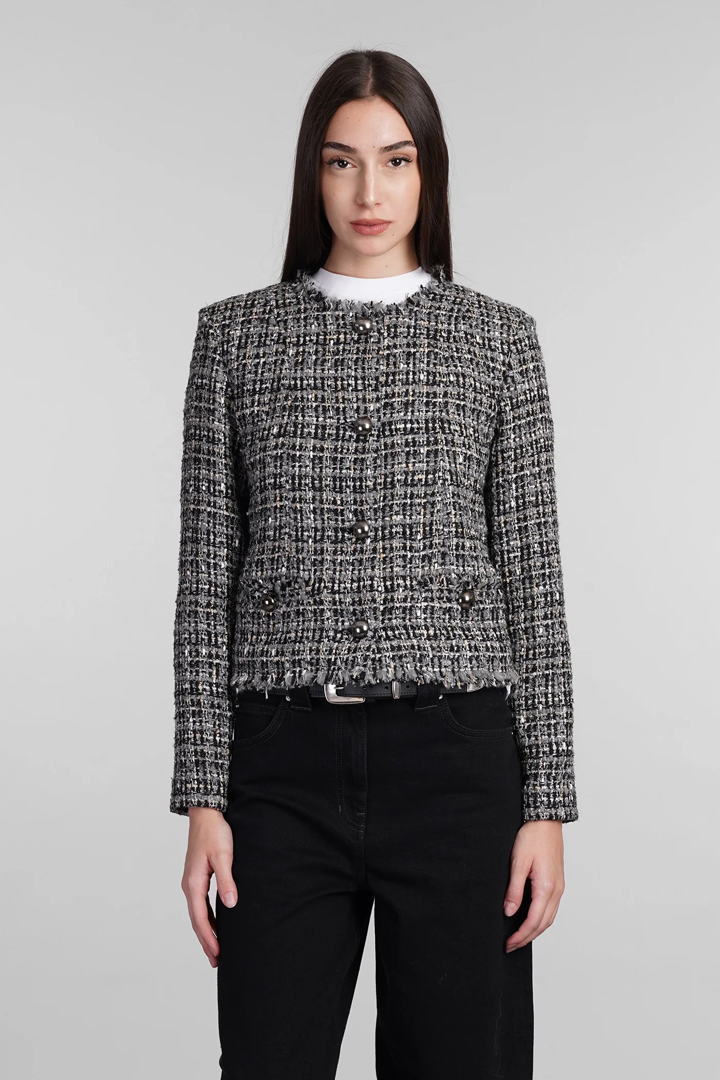 Brunah Casual jacket in grey polyester