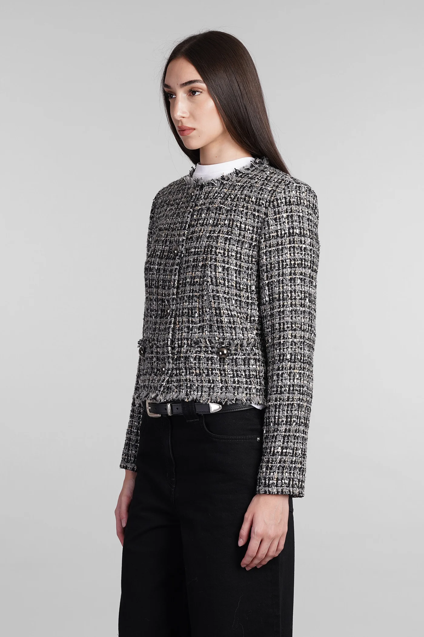 Brunah Casual jacket in grey polyester - Image 4