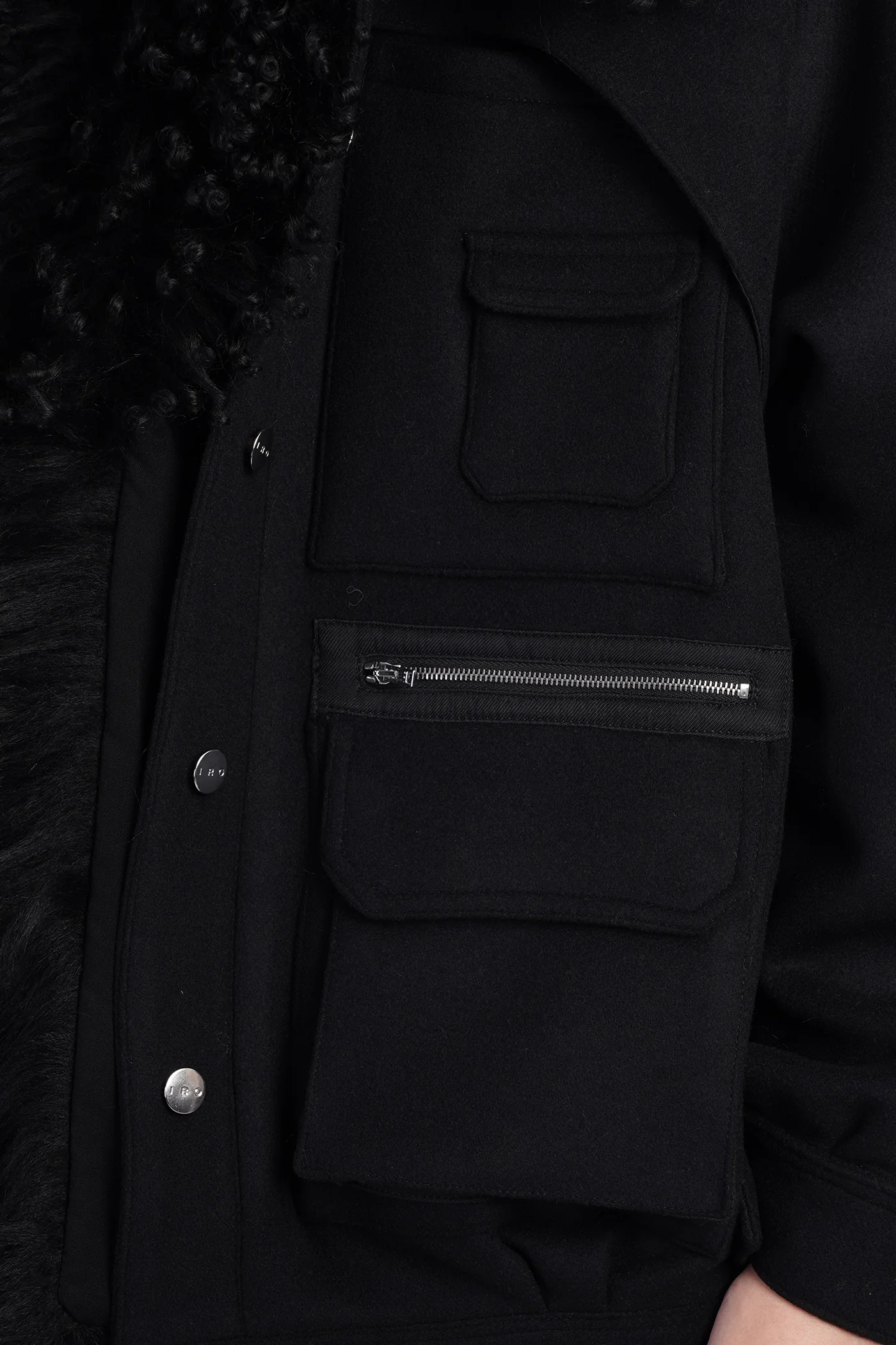 Diassa Casual jacket in black wool - Image 5
