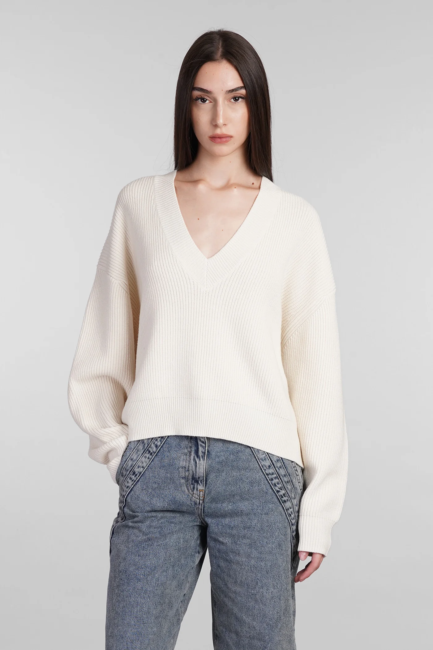 Kalilou Knitwear in beige wool