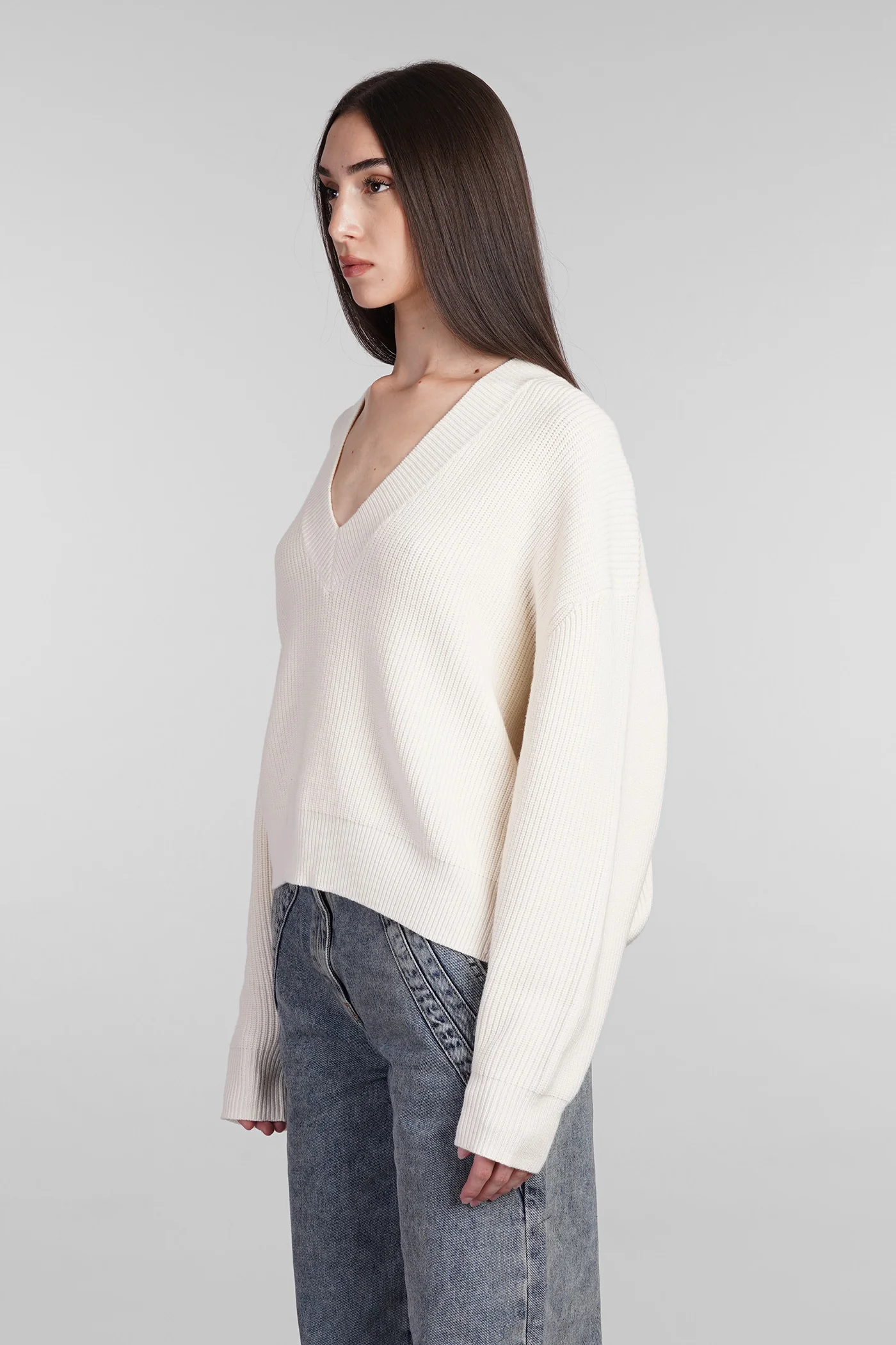 Kalilou Knitwear in beige wool - Image 4