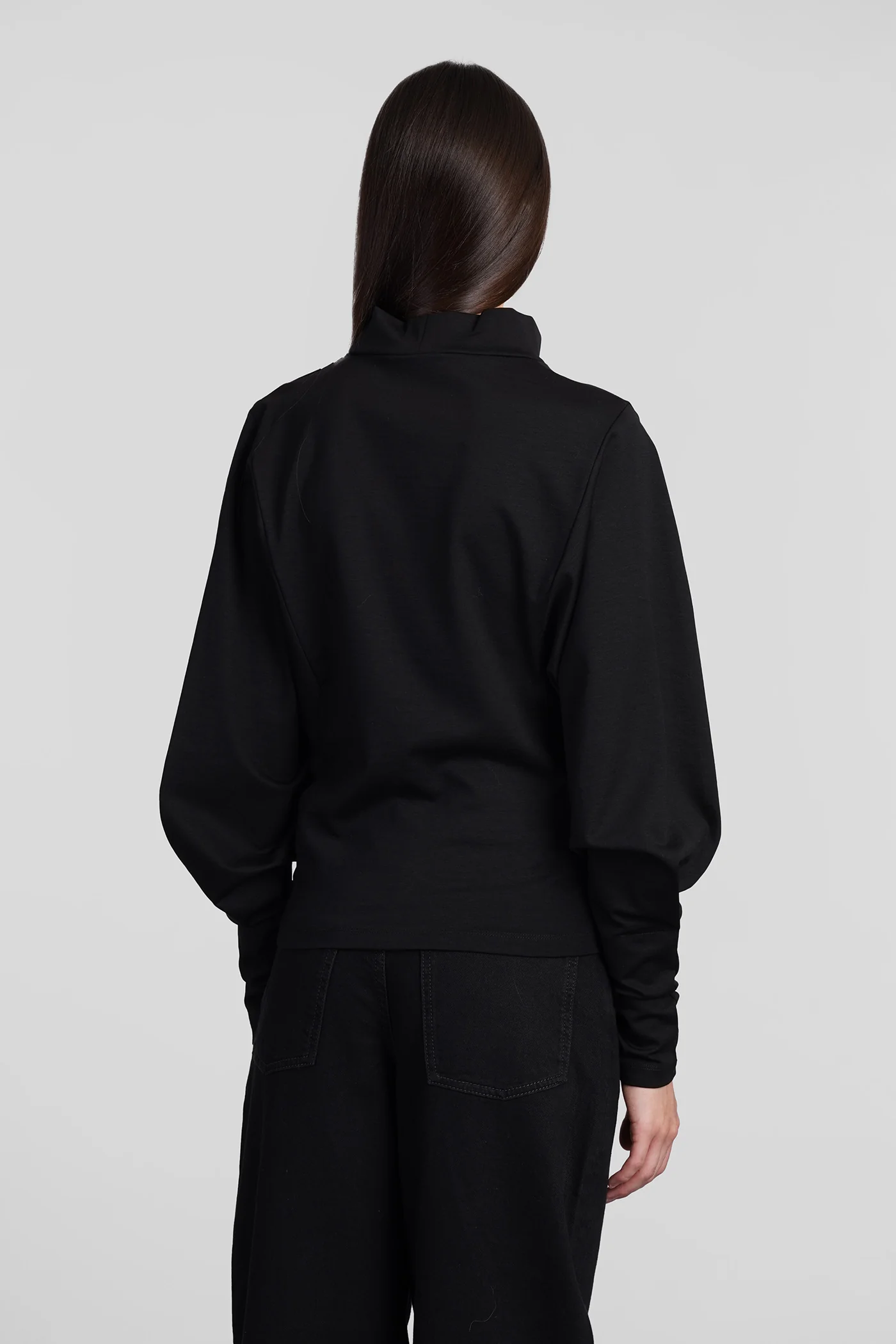 Melisso Topwear in black wool and polyester - Image 8