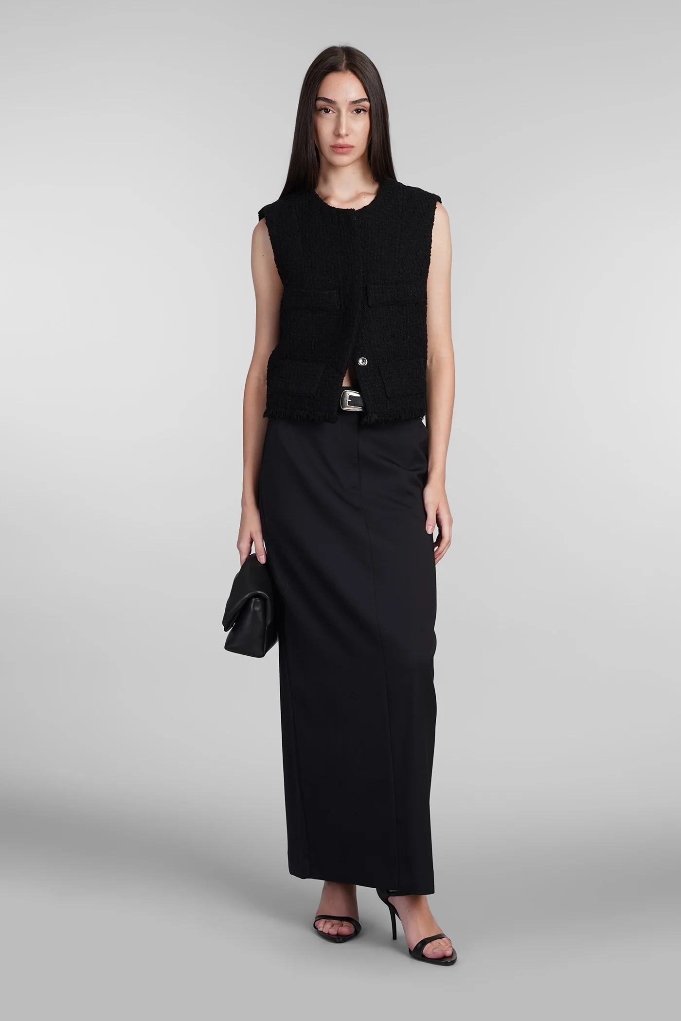 Ralphi Vest in black polyester - Image 2