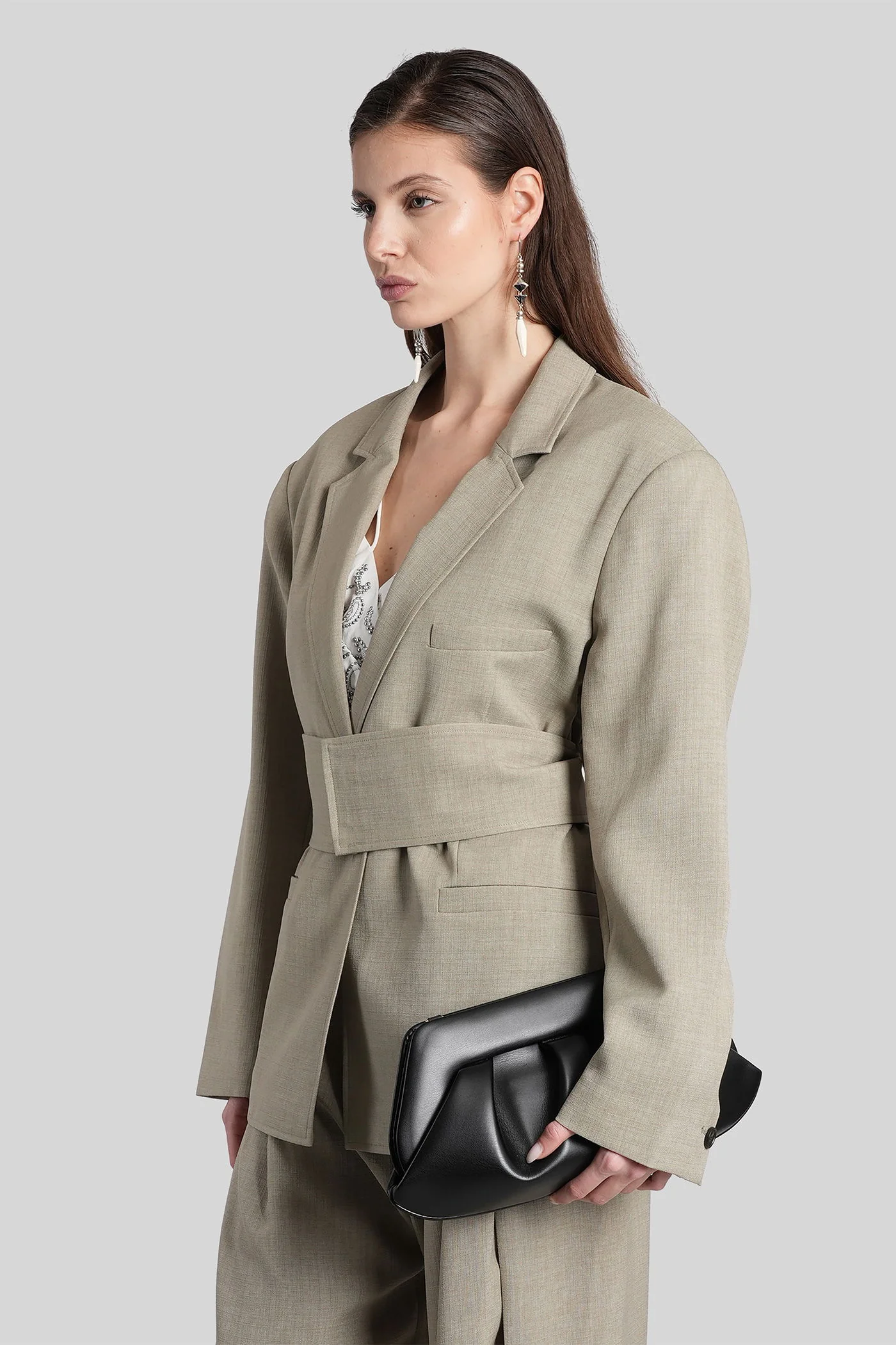 Suny Blazer in green polyester - Image 3