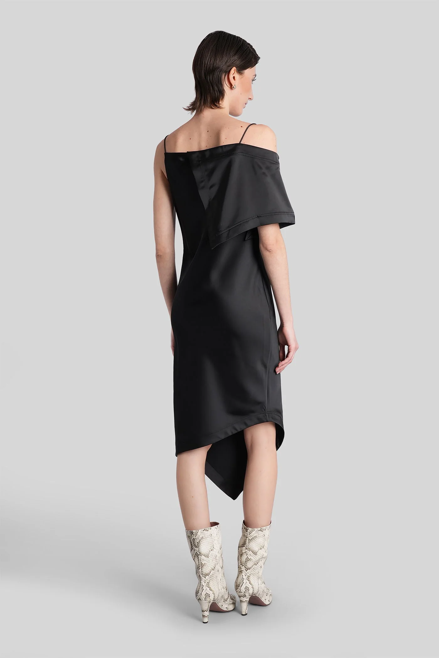 Thiana Long dress in black polyester - Image 23