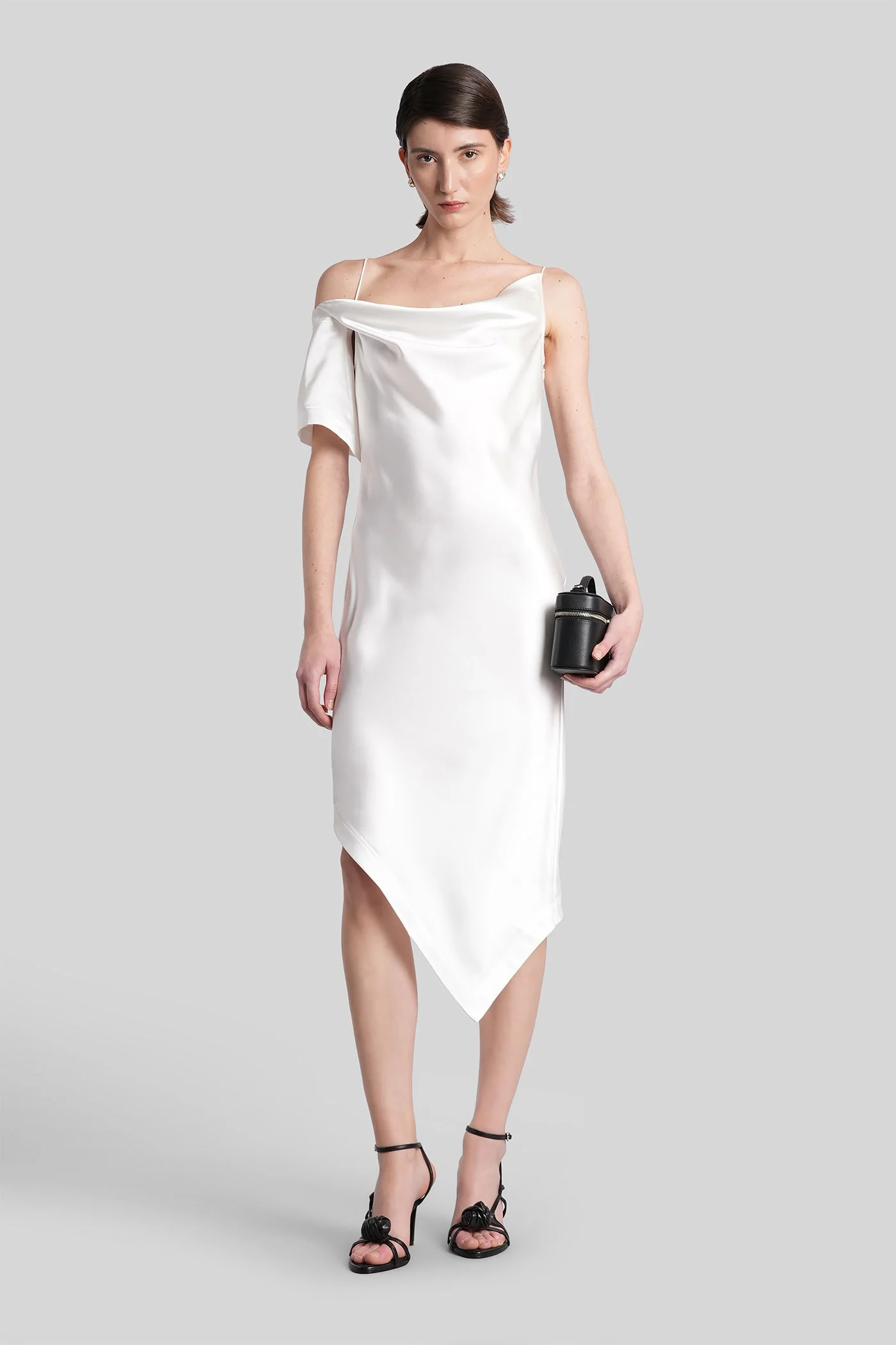 Thiana Long dress in white polyester