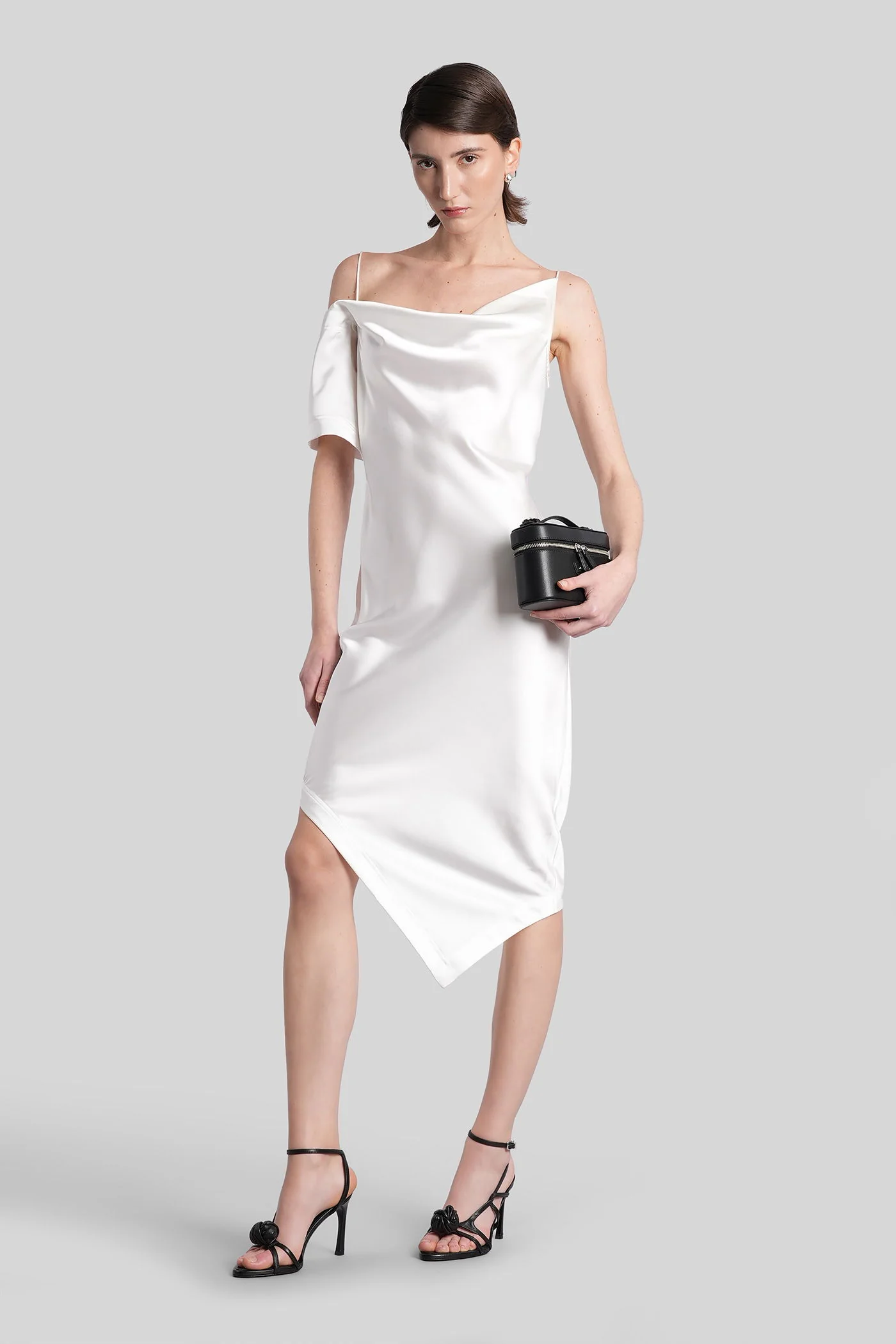 Thiana Long dress in white polyester - Image 2