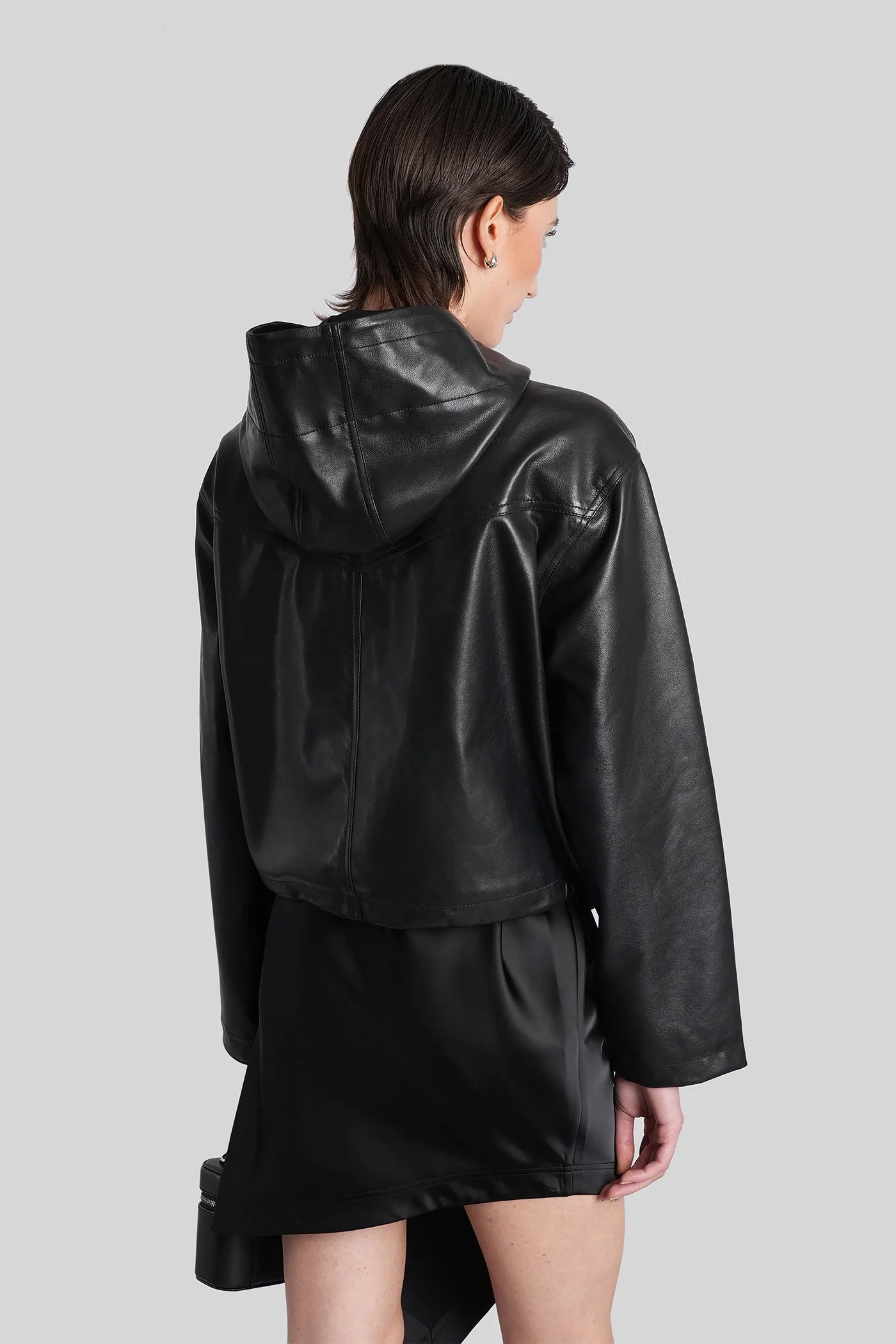 Tulum Leather jacket in black leather - Image 3