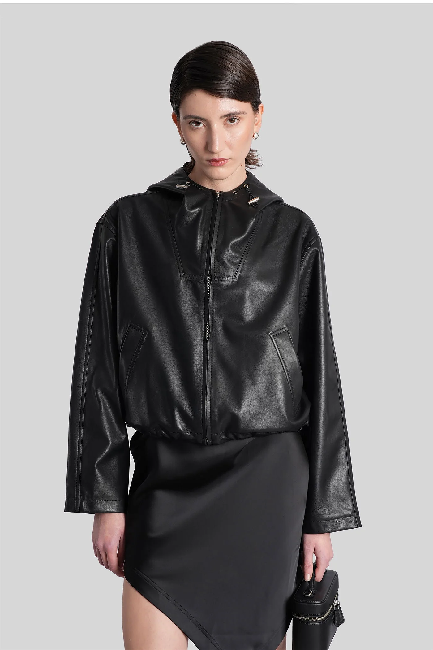 Tulum Leather jacket in black leather - Image 6