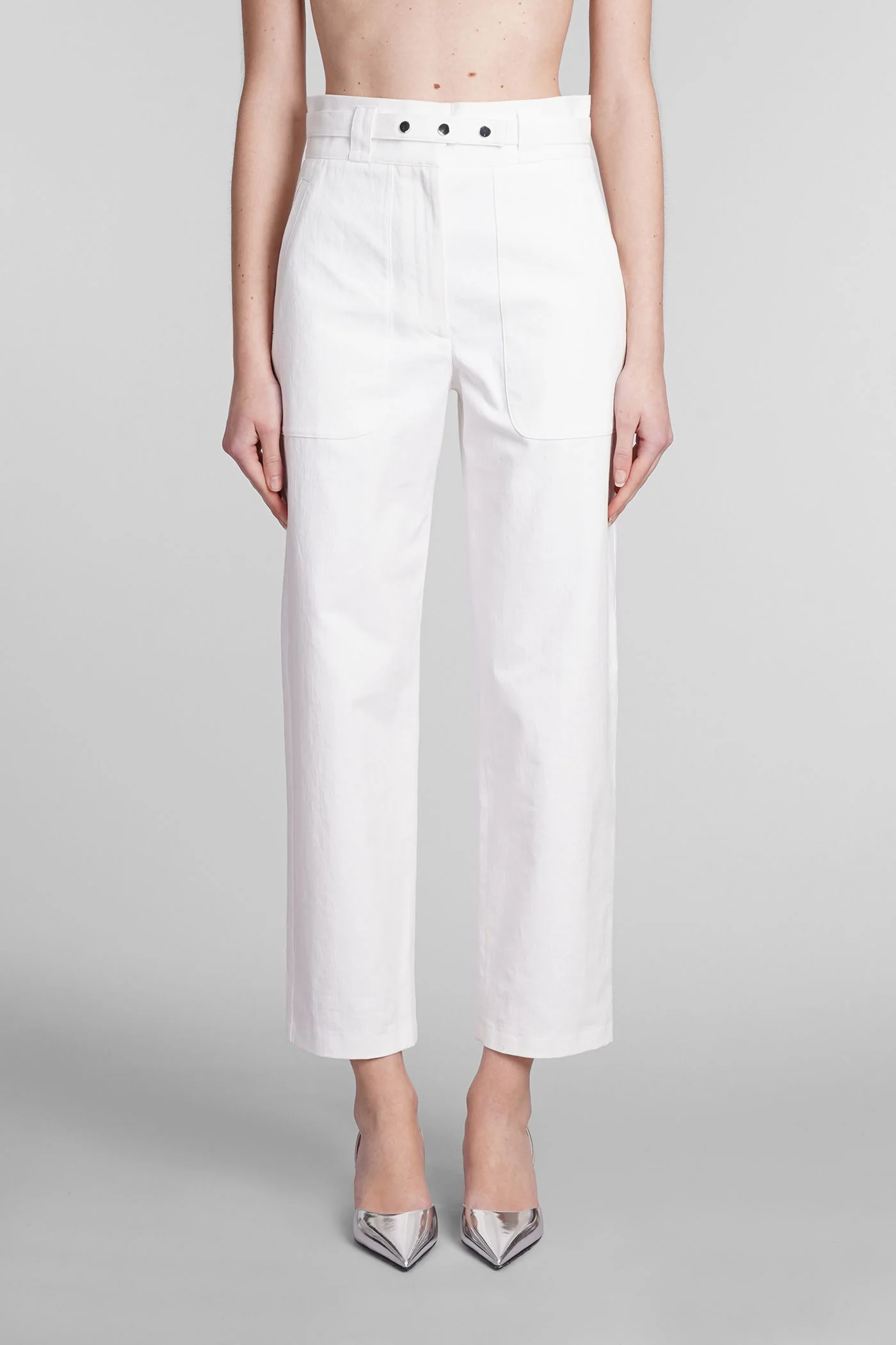 Zoannah Pants in white cotton
