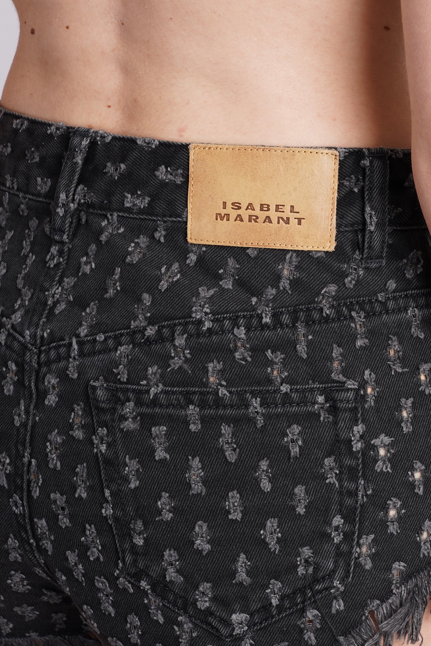 Aneida Shorts in black cotton - Image 5