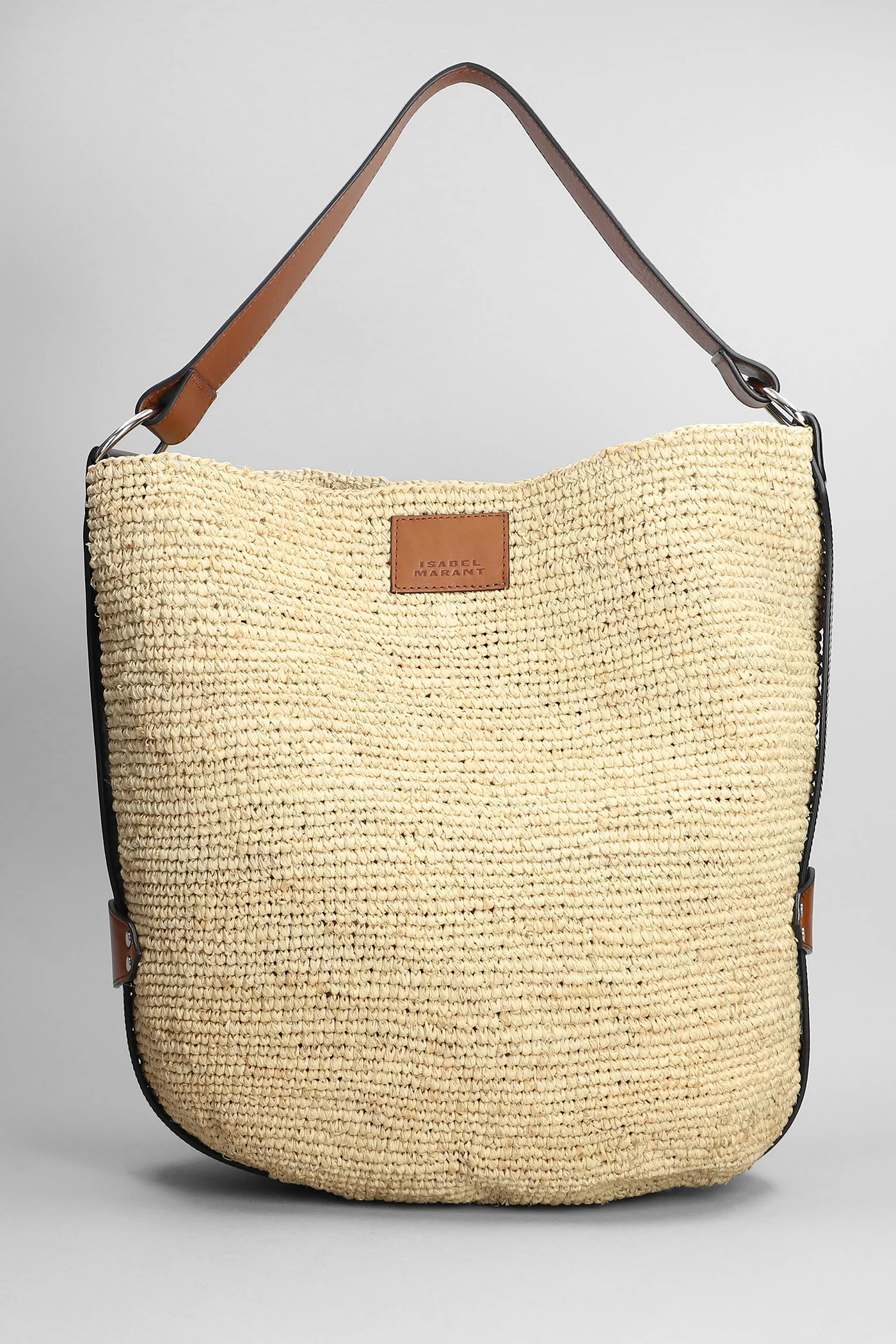 Bayia Tote in beige raffia - Image 3