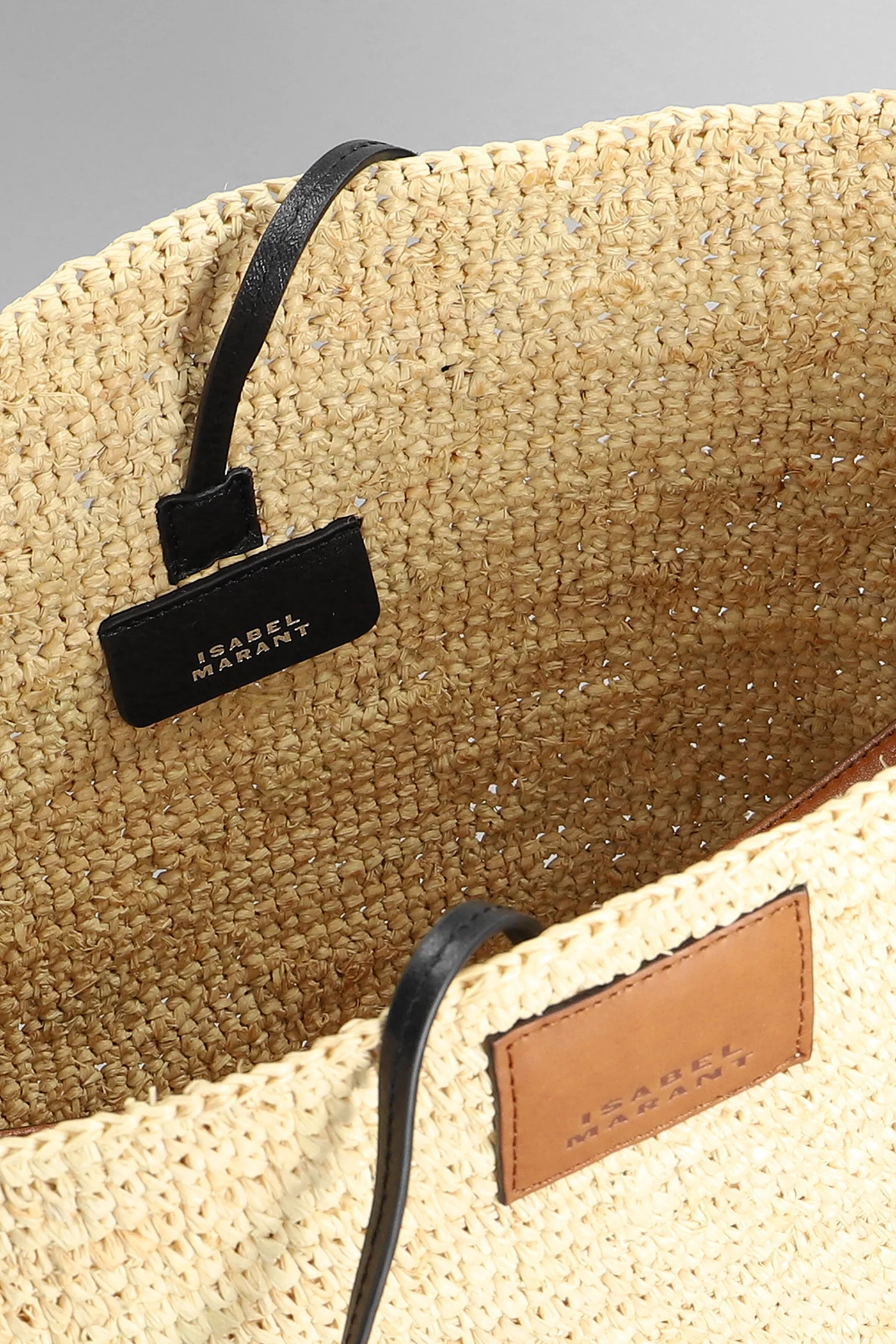 Bayia Tote in beige raffia - Image 4