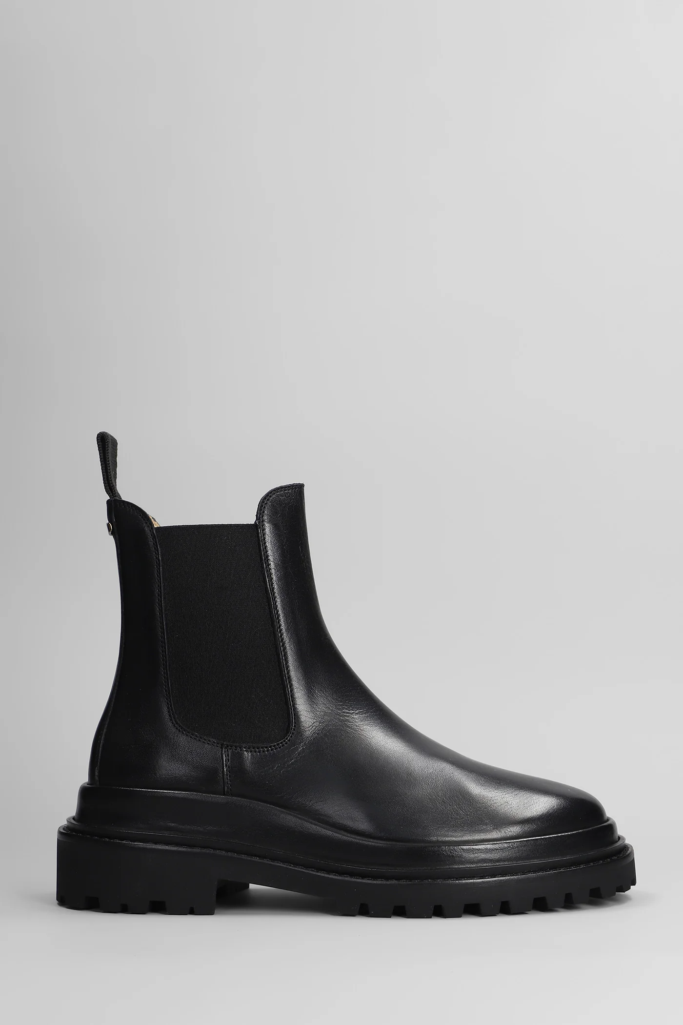 Ceilee Combat boots in black leather