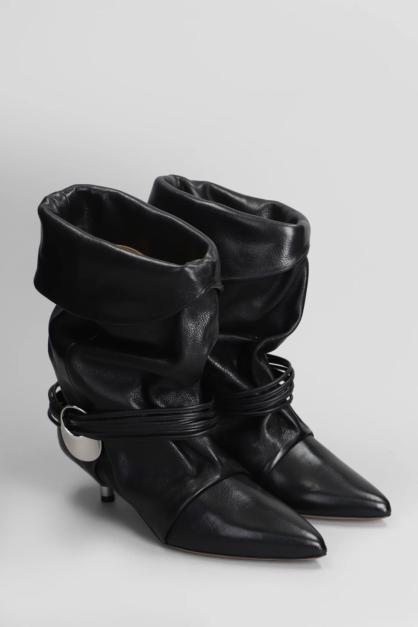 Edrika High heels Ankle boots in black leather - Image 2