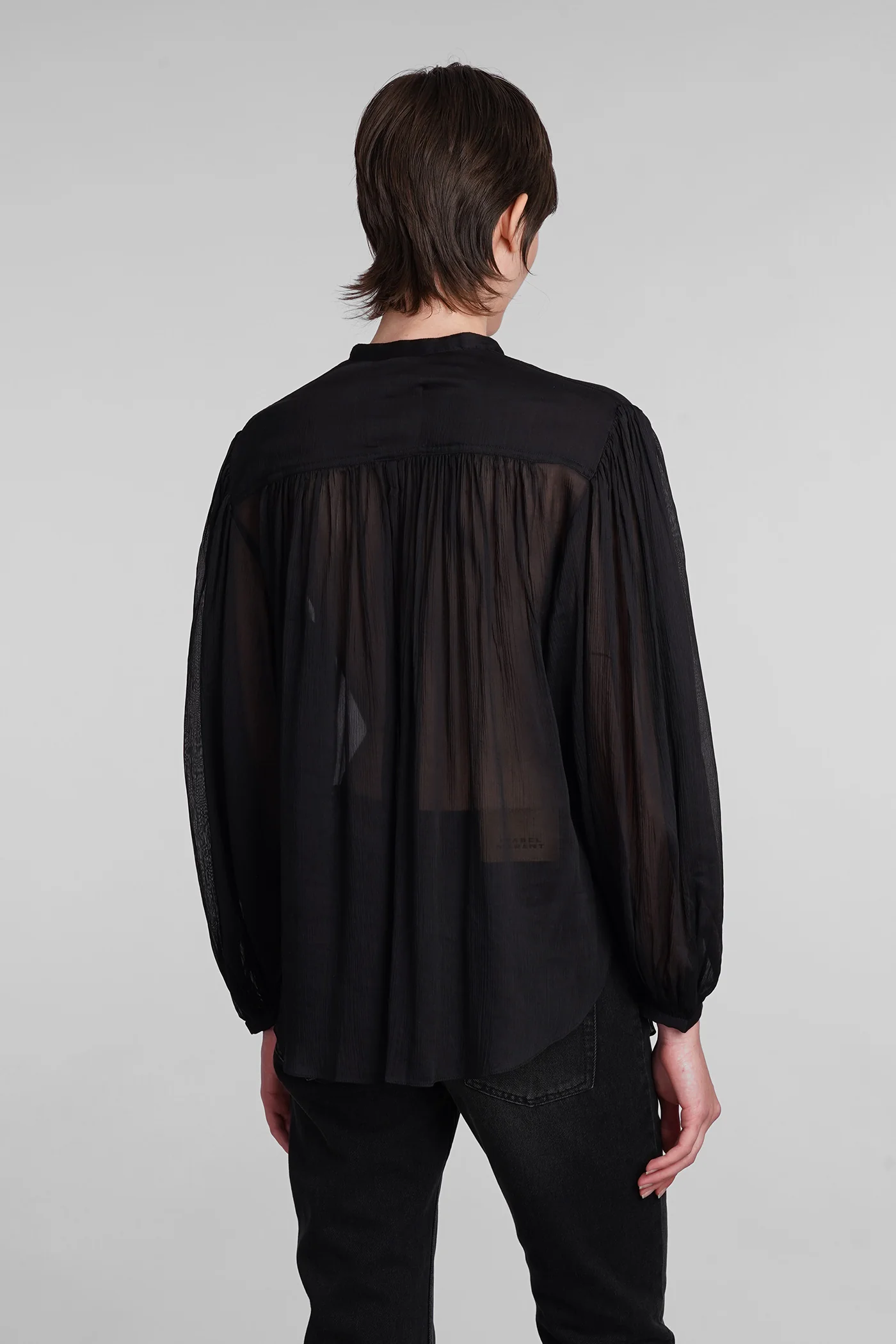 Kiledia Blouse in black cotton - Image 3