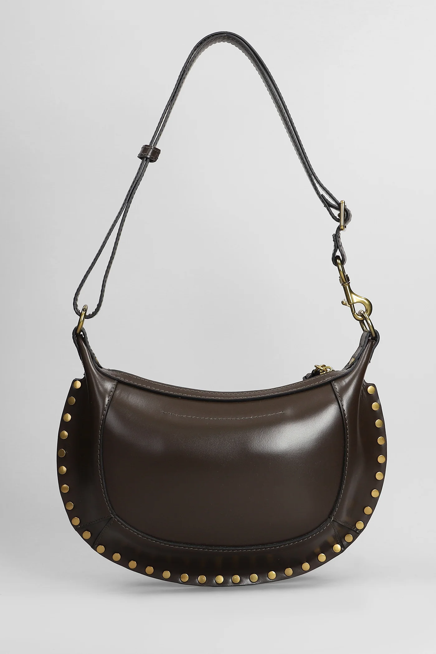 Oskan moon Shoulder bag in brown leather - Image 3