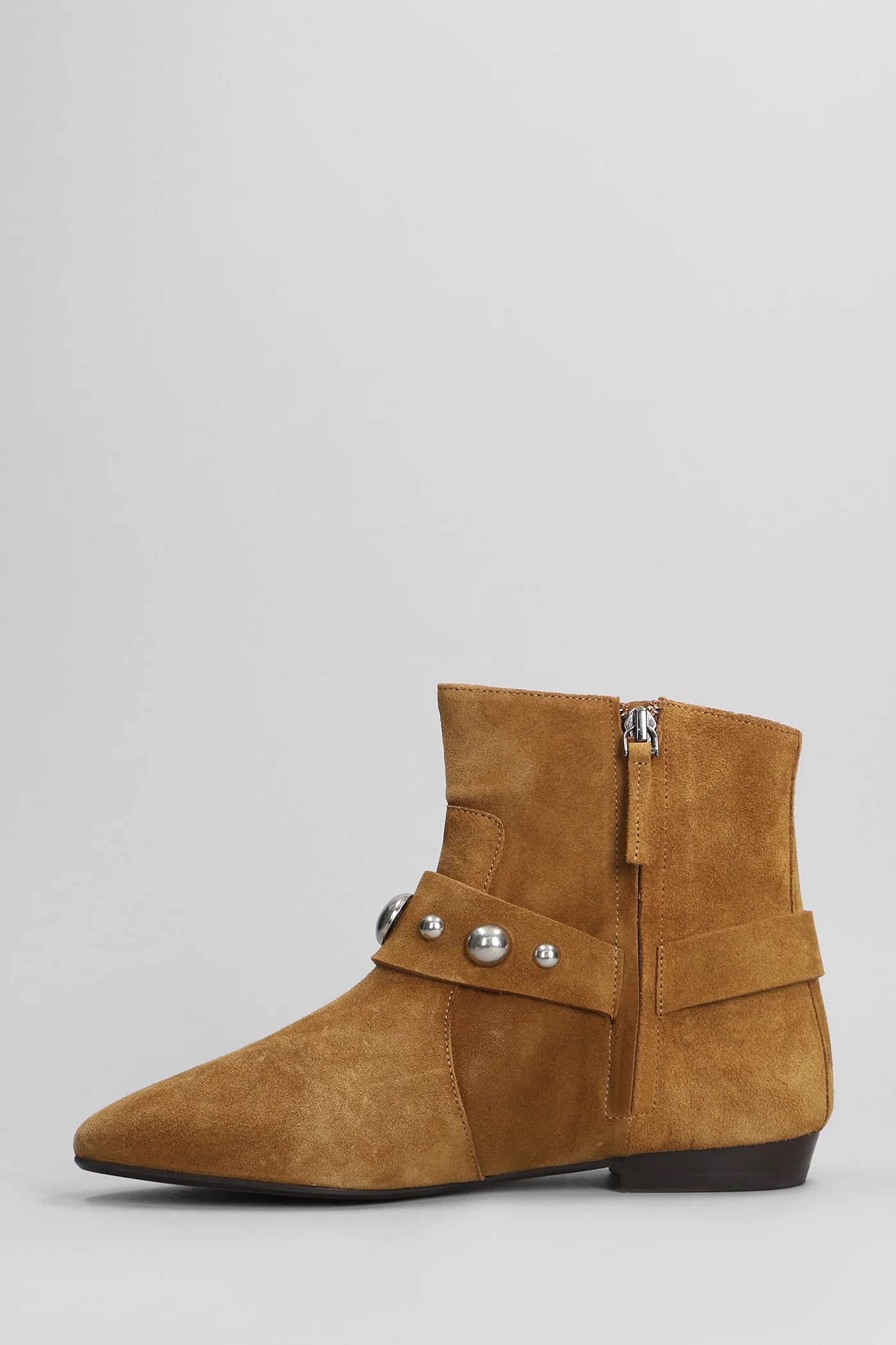 Siago low heels Ankle boots in leather color suede - Image 3