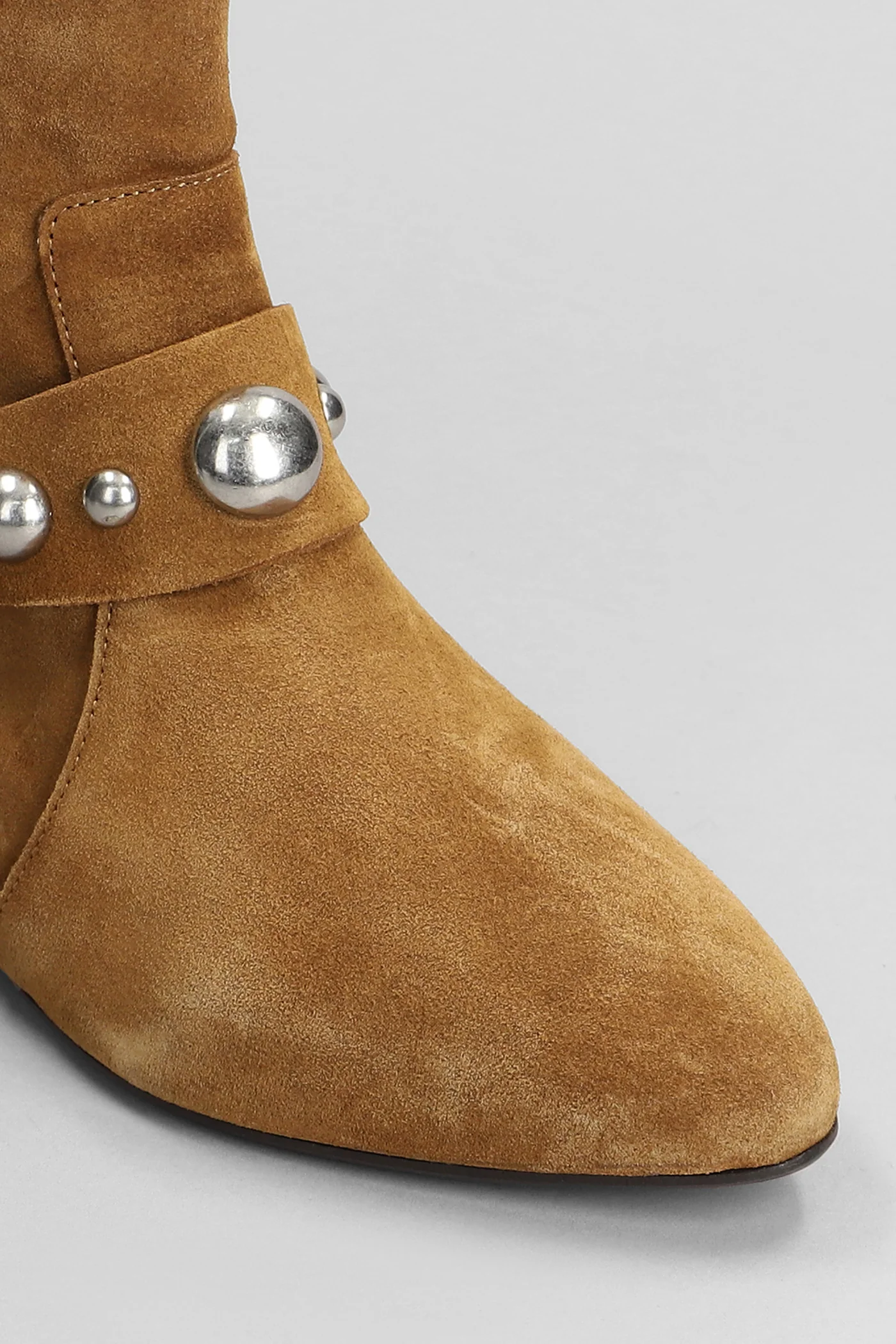 Siago low heels Ankle boots in leather color suede - Image 5