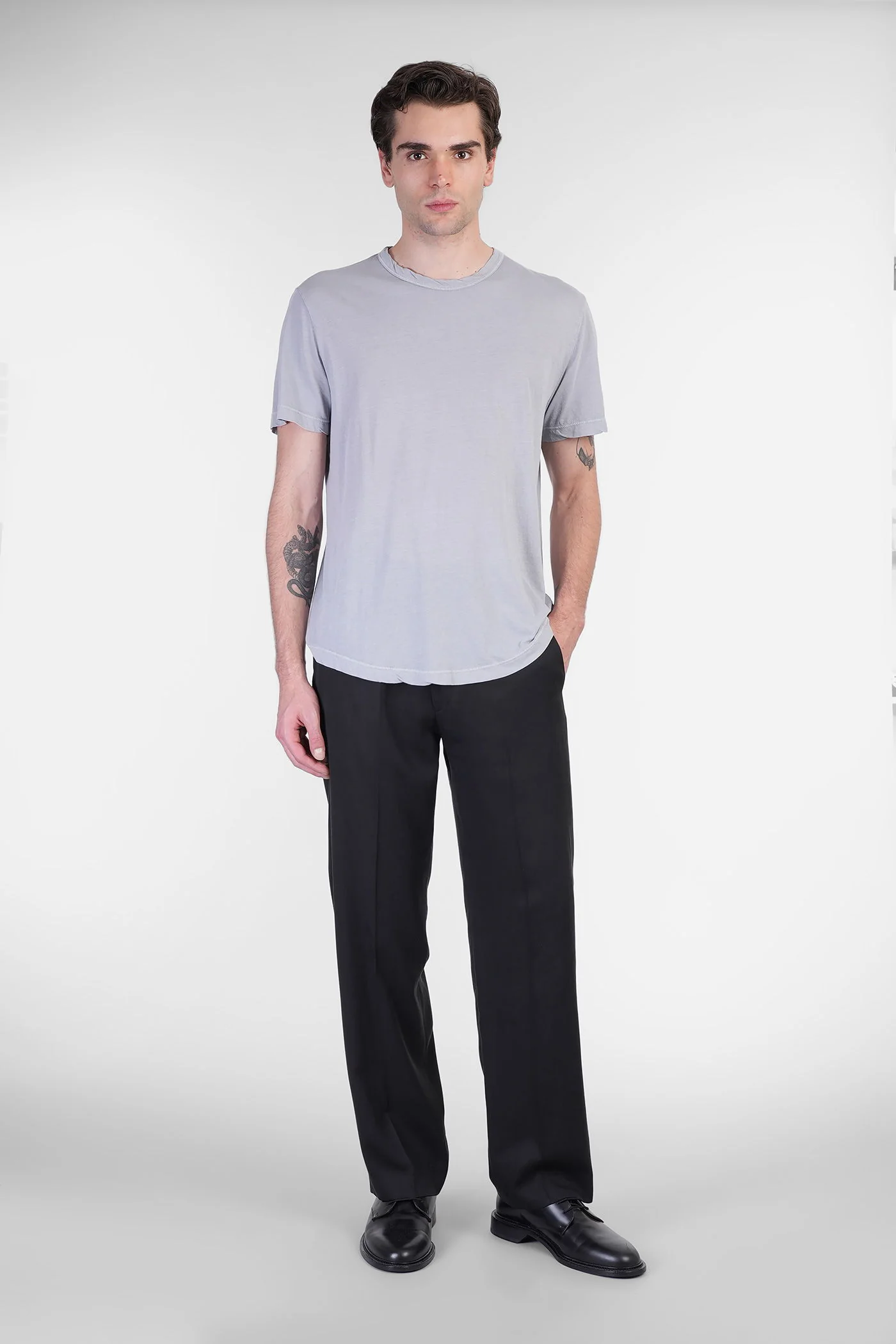 T-Shirt in grey cotton - Image 2
