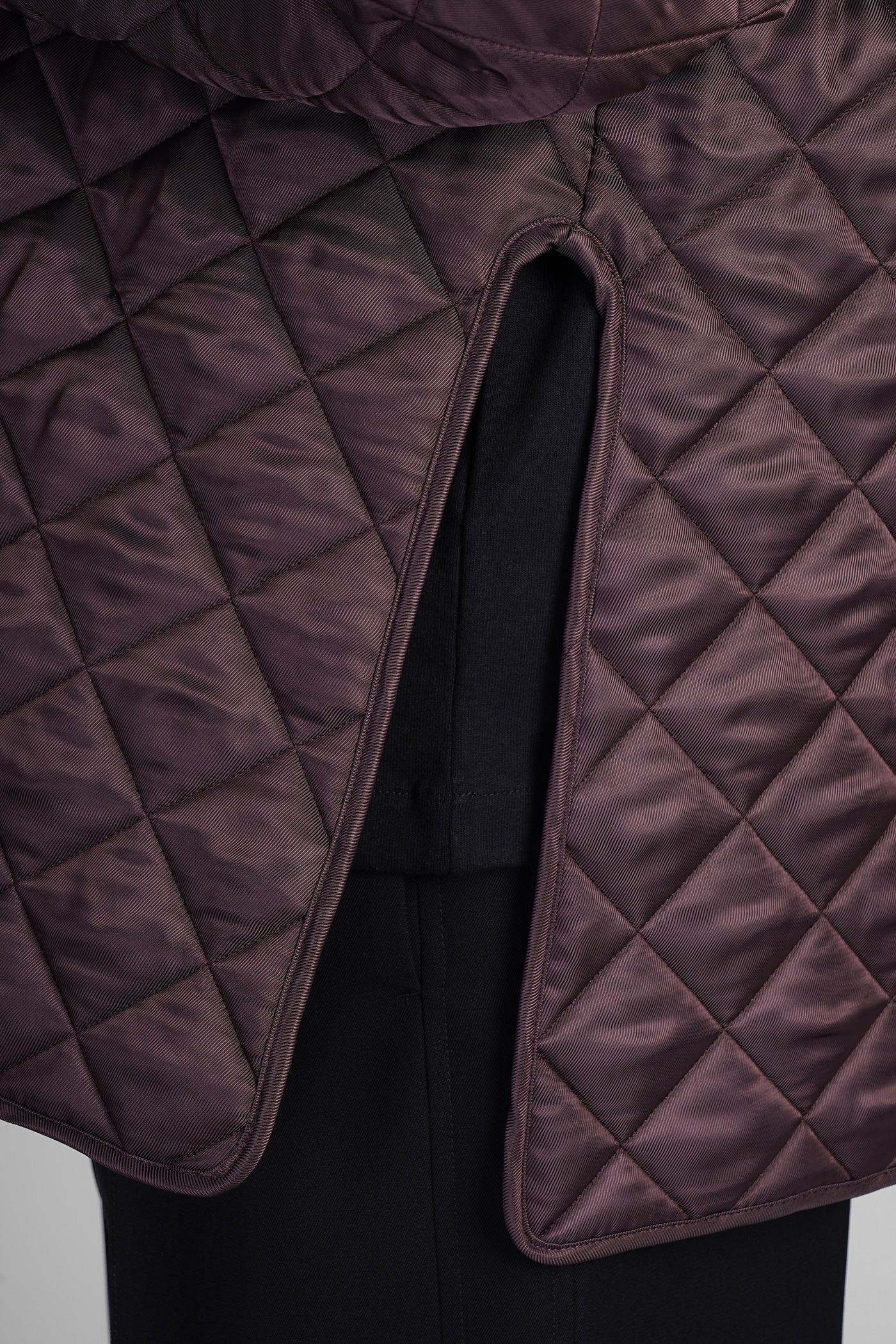 Casual jacket in bordeaux polyester - Image 5