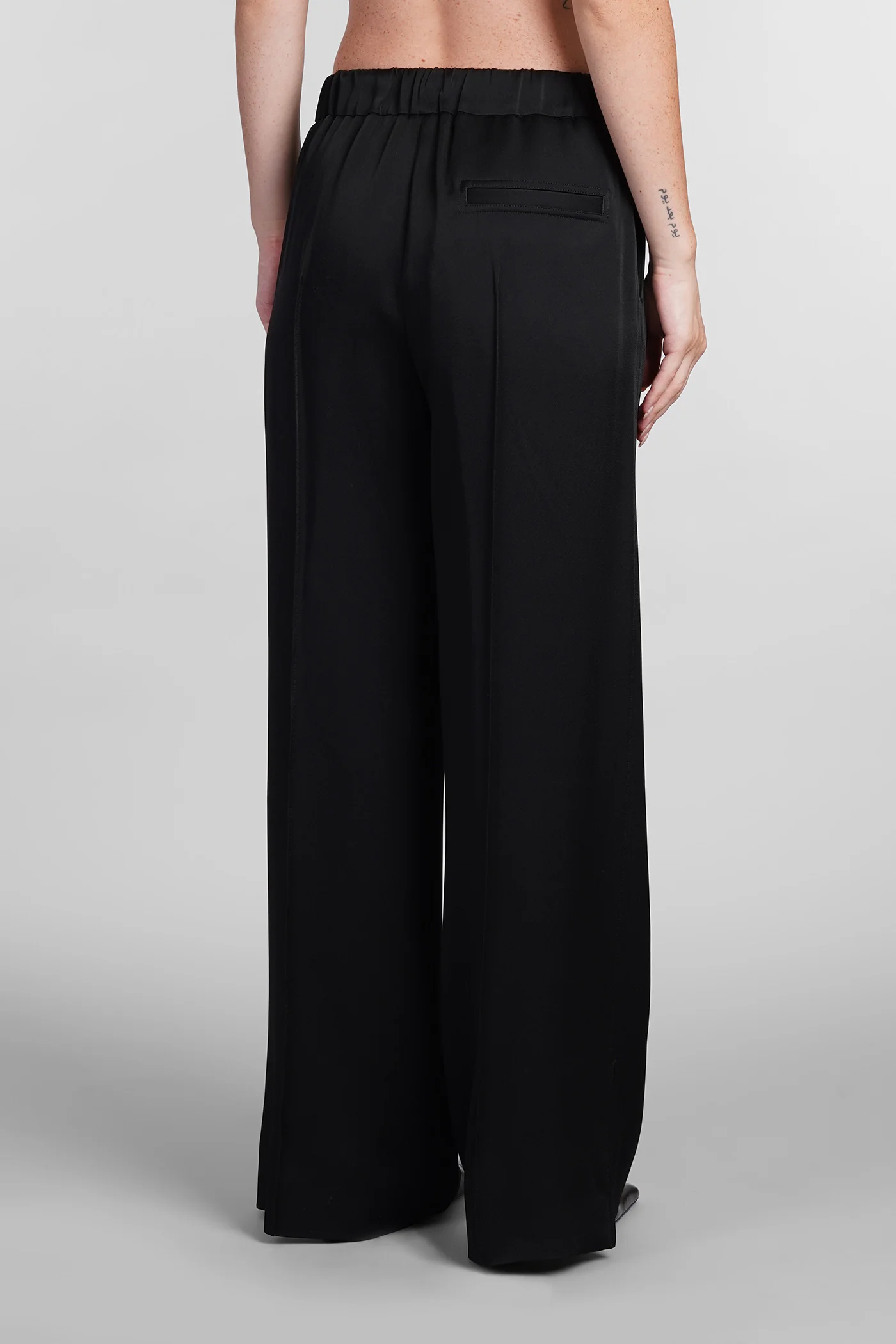Pants in black acetate - Image 3