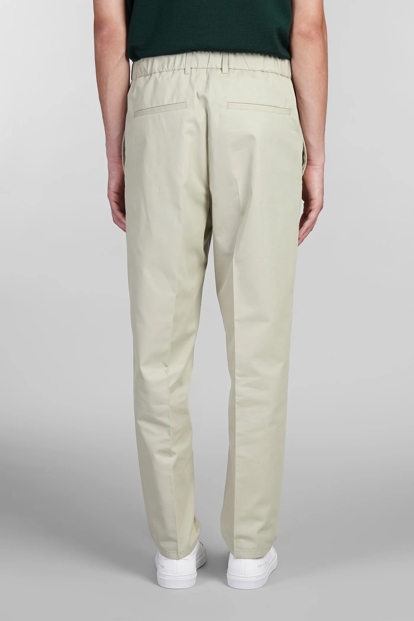 Pants in green cotton - Image 3