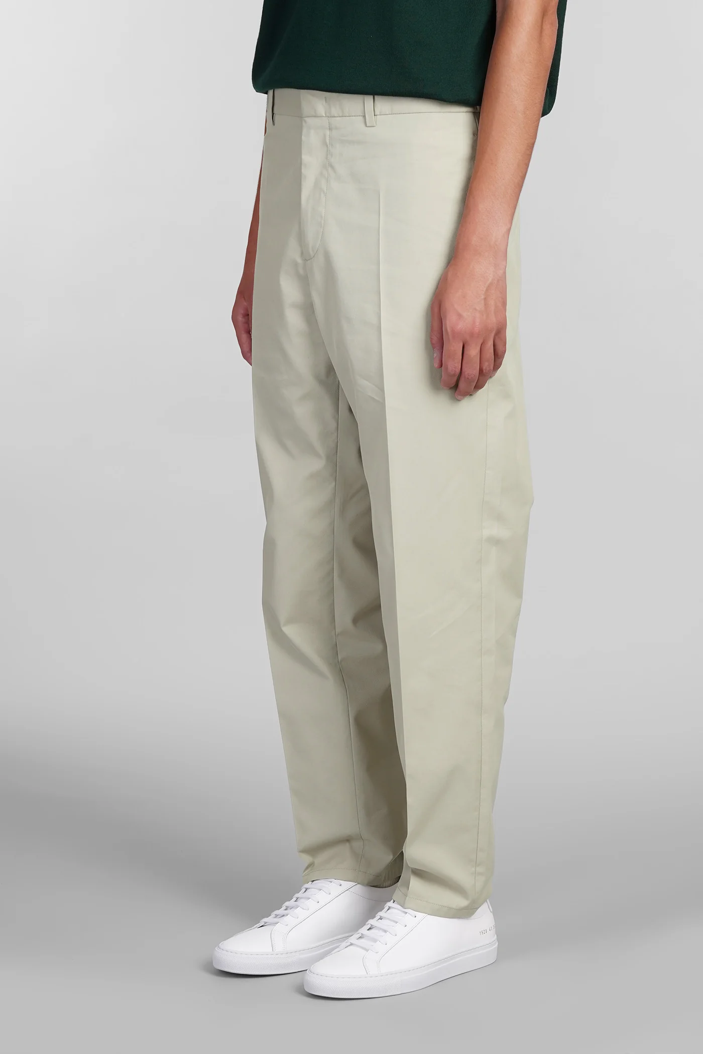 Pants in green cotton - Image 4