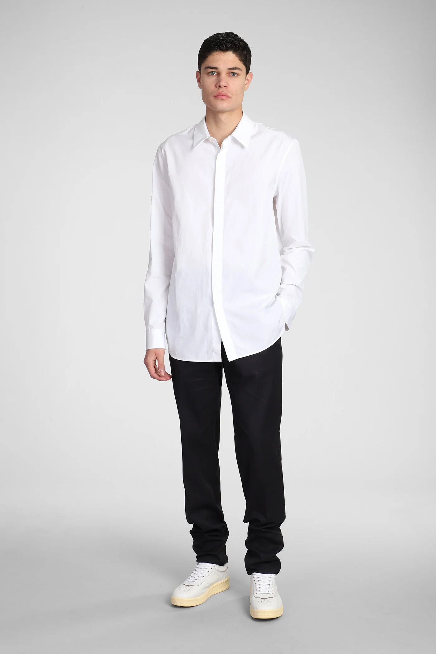 Shirt in white cotton - Image 2