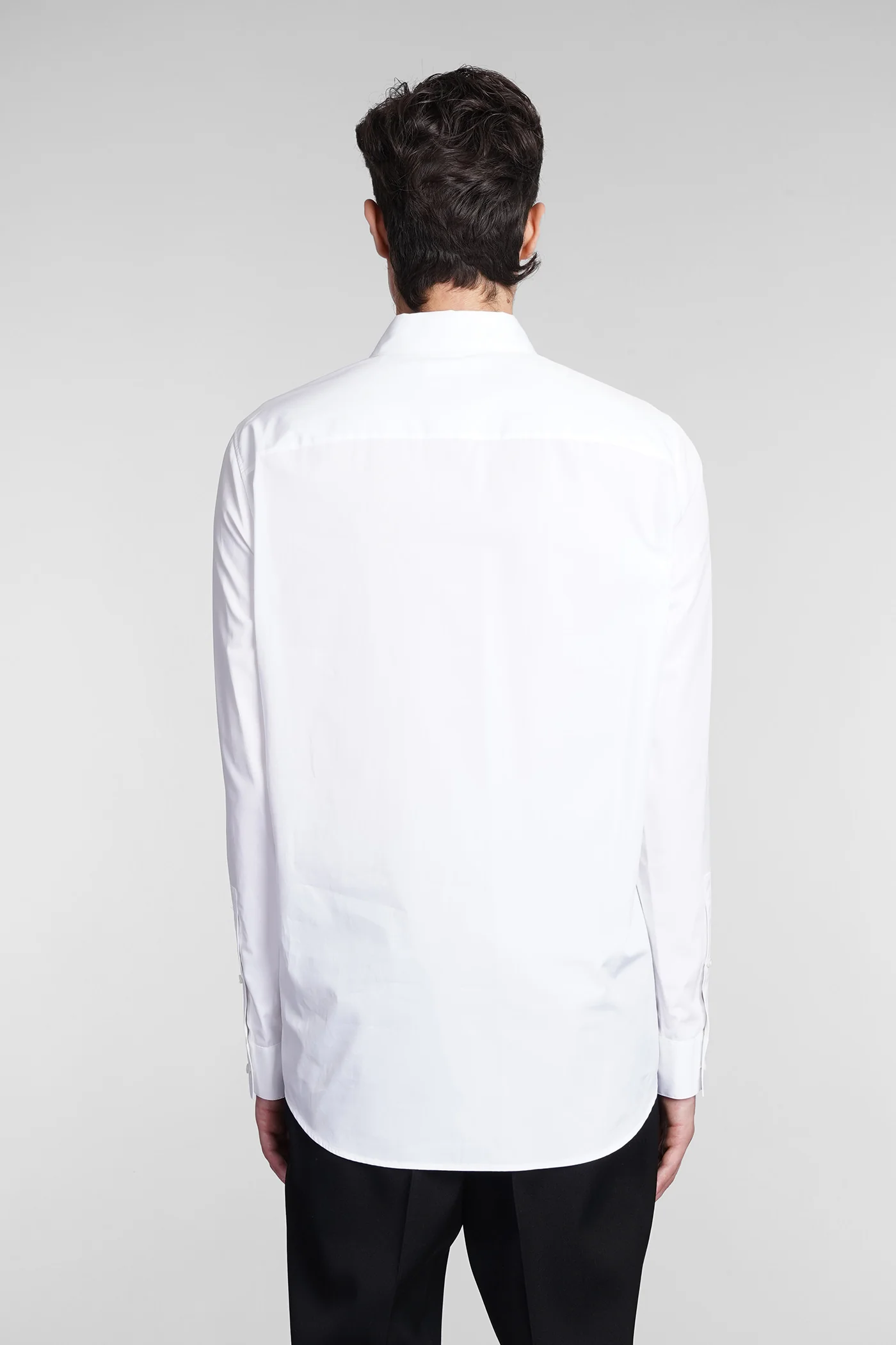 Shirt in white cotton - Image 3