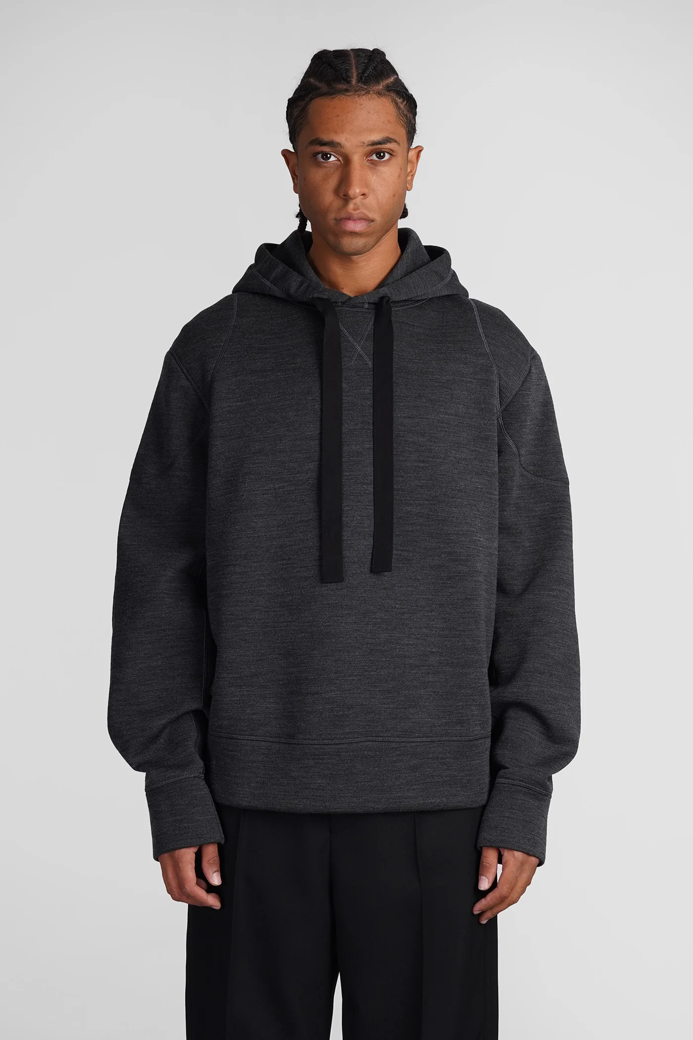 Sweatshirt in grey wool