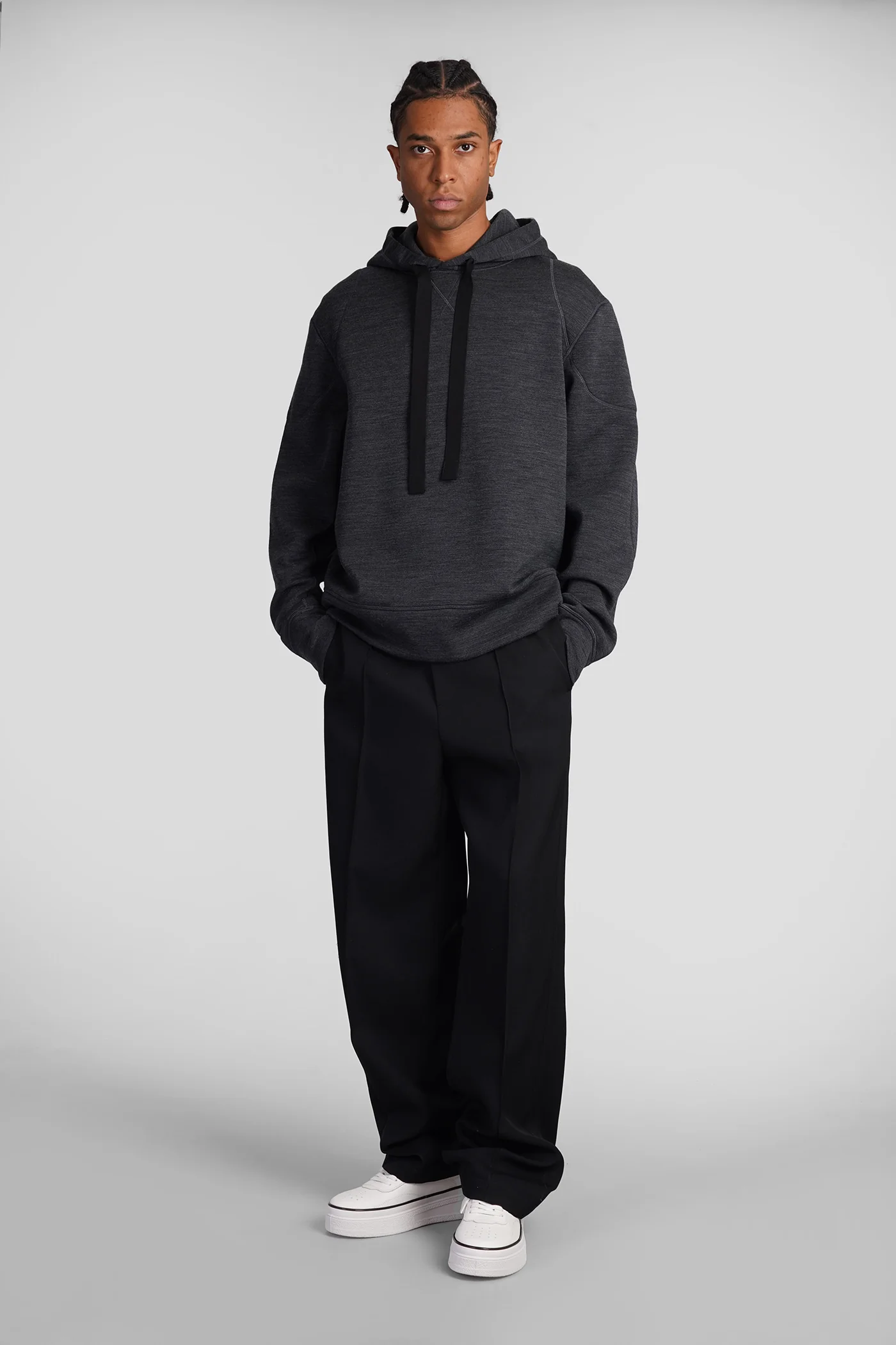 Sweatshirt in grey wool - Image 2