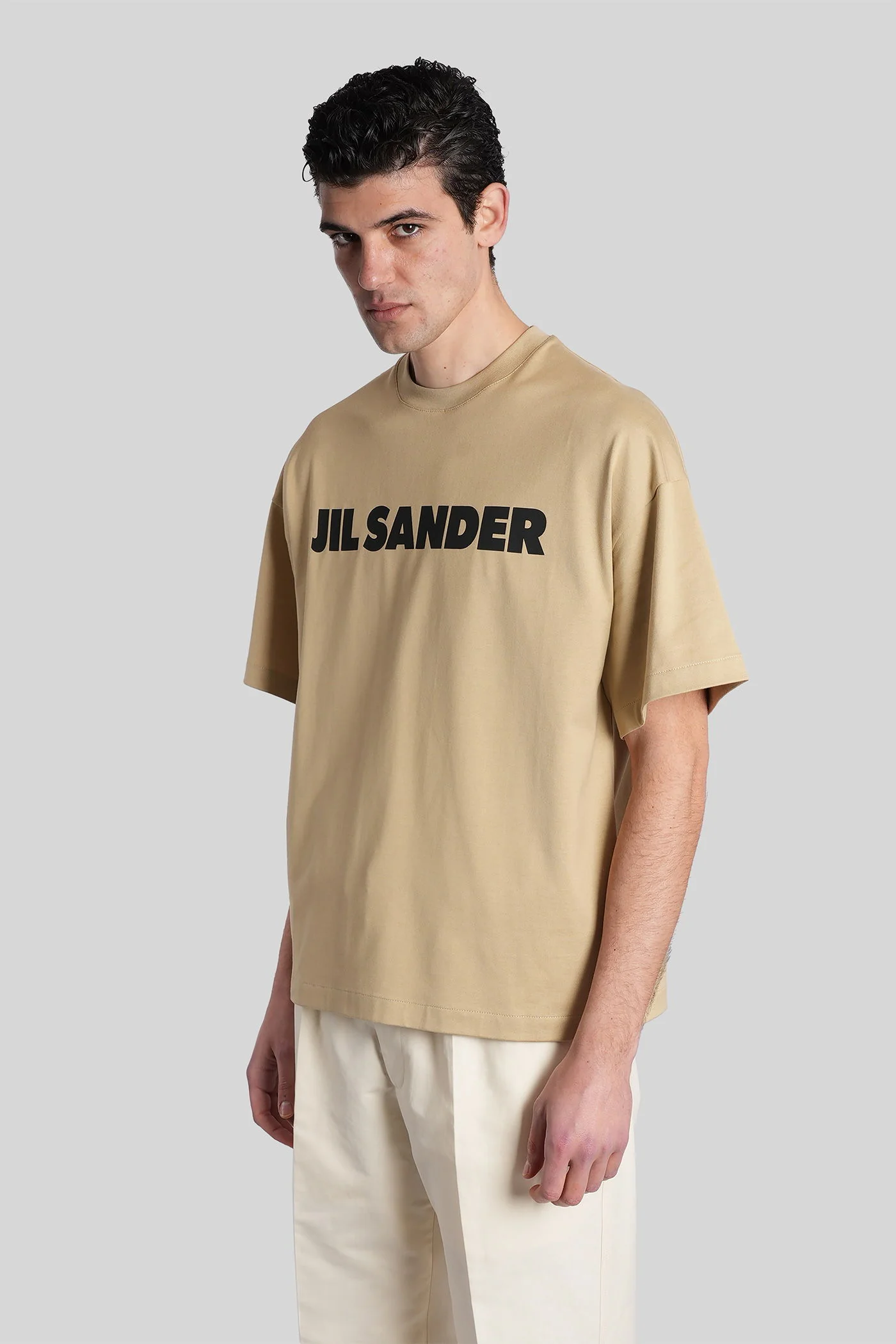 T-shirt cn ss T-Shirt in beige cotton - Image 4